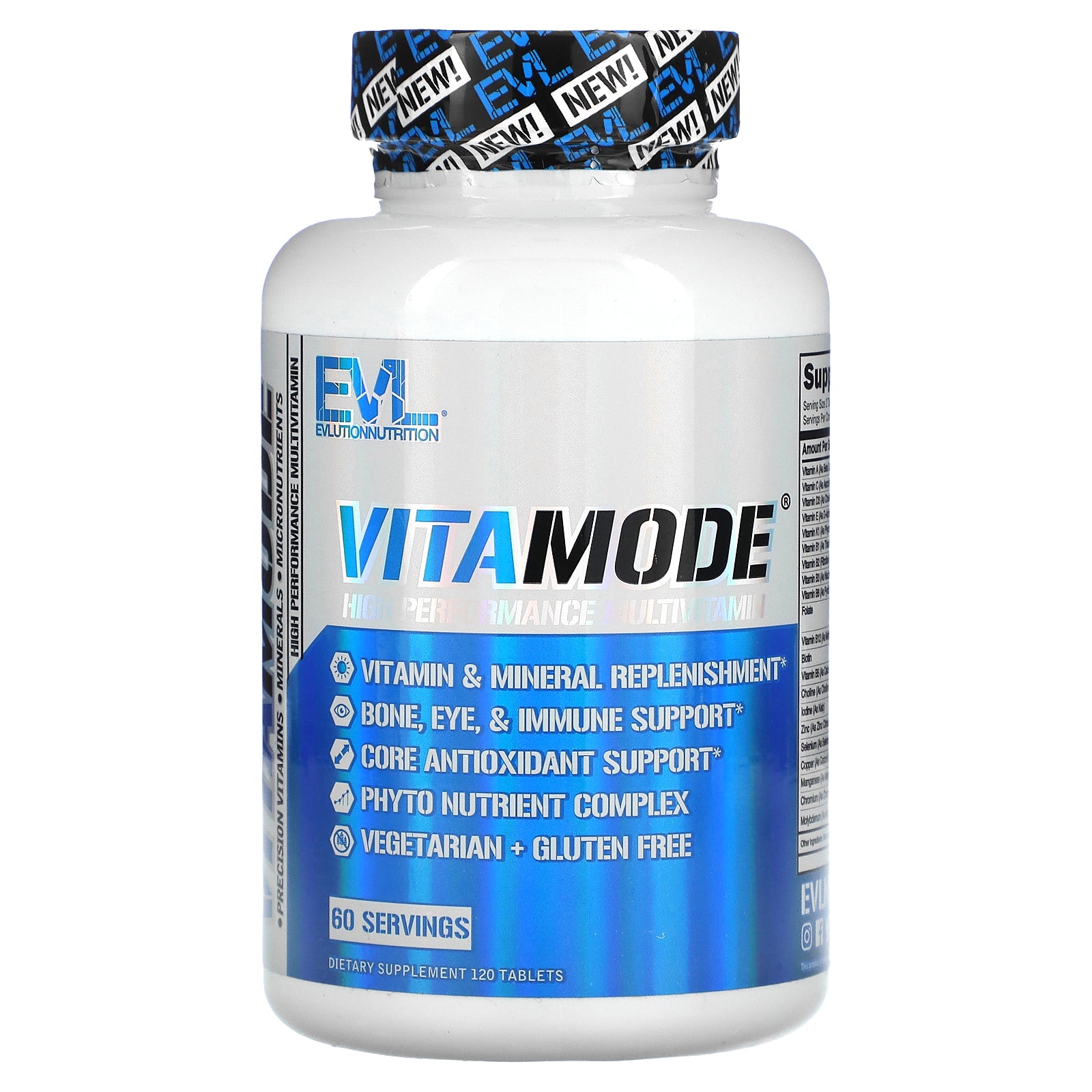 Foto 1 | Suplemento Evlution Nutrition Vitamode High Performance 120 Comprimidos - Venta Internacional.