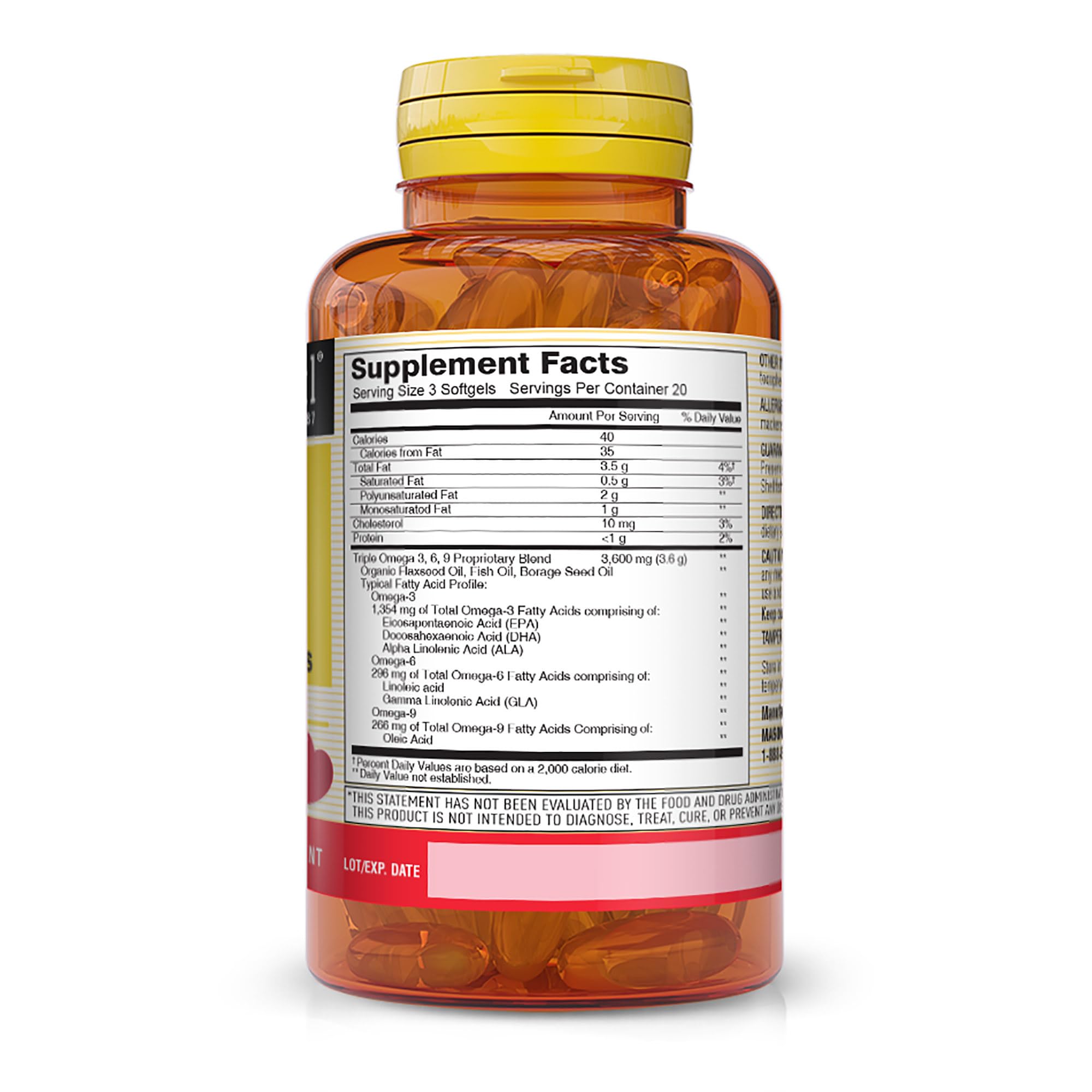 Foto 3 pulgar | Suplemento De Aceite De Pescado Mason Natural Omega 3-6-9 Flx Borage - Venta Internacional.