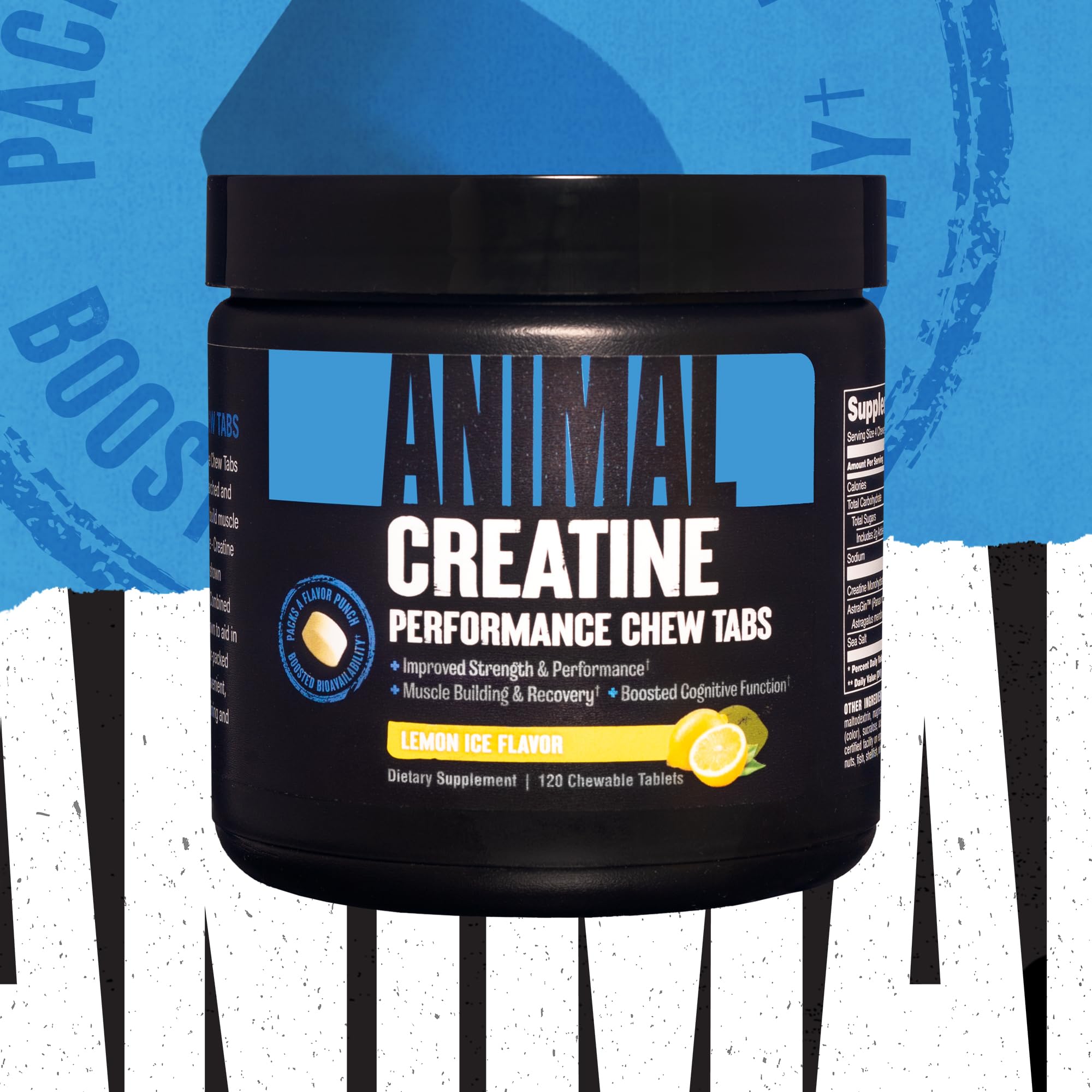 Foto 4 | Suplemento de Creatina Animal 120 Tabletas Masticables  - Venta Internacional