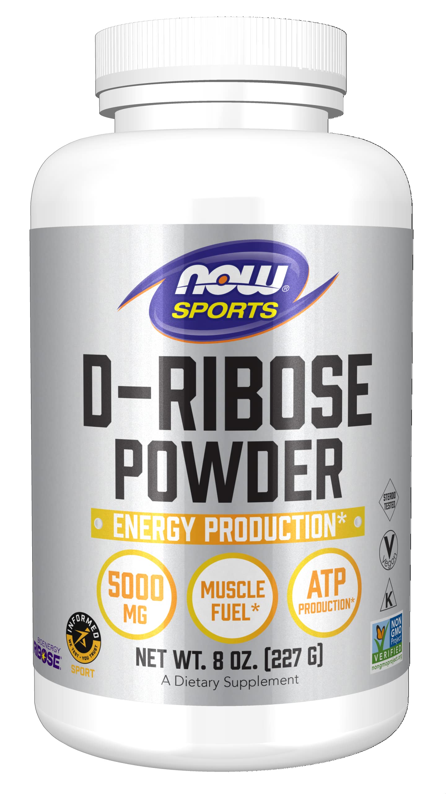 Foto 2 pulgar | Suplemento Now Foods D-ribosa En Polvo, 5000 Mg, 240 Ml - Venta Internacional.