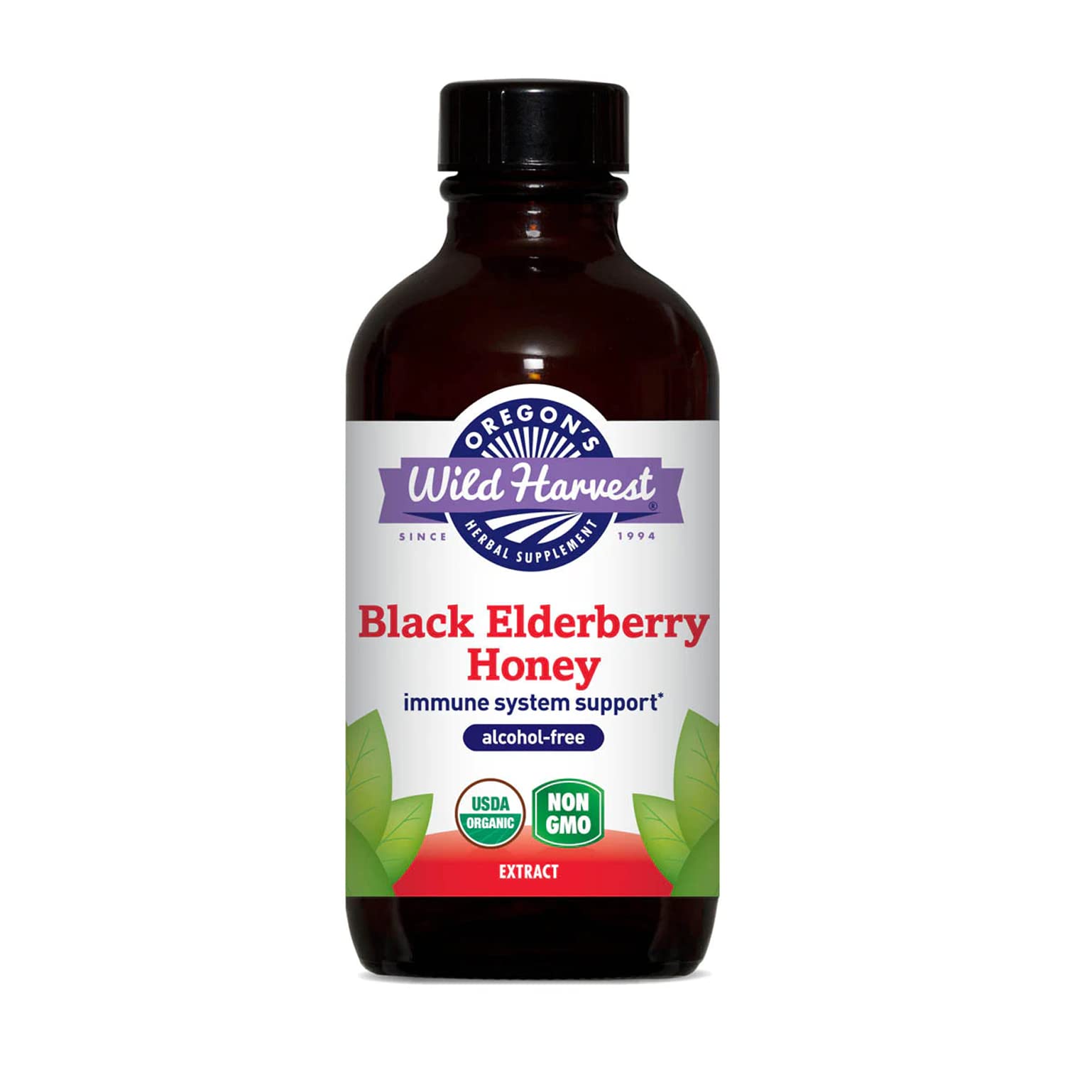 Foto 2 pulgar | Saúco Negro Orgánico Wild Harvest De Honey Oregon, 120 Ml - Venta Internacional.
