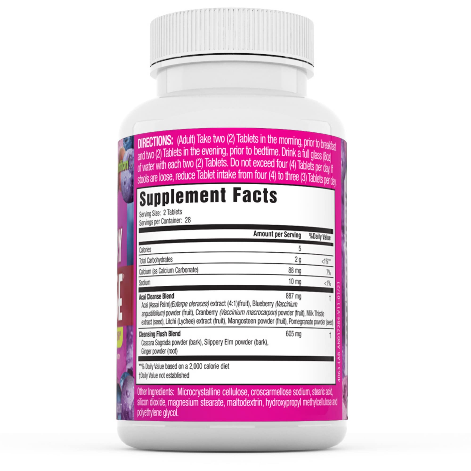 Foto 3 pulgar | Suplemento Applied Nutrition Acai Berry Cleanse Para 14 Días, 56 Cápsulas - Venta Internacional.