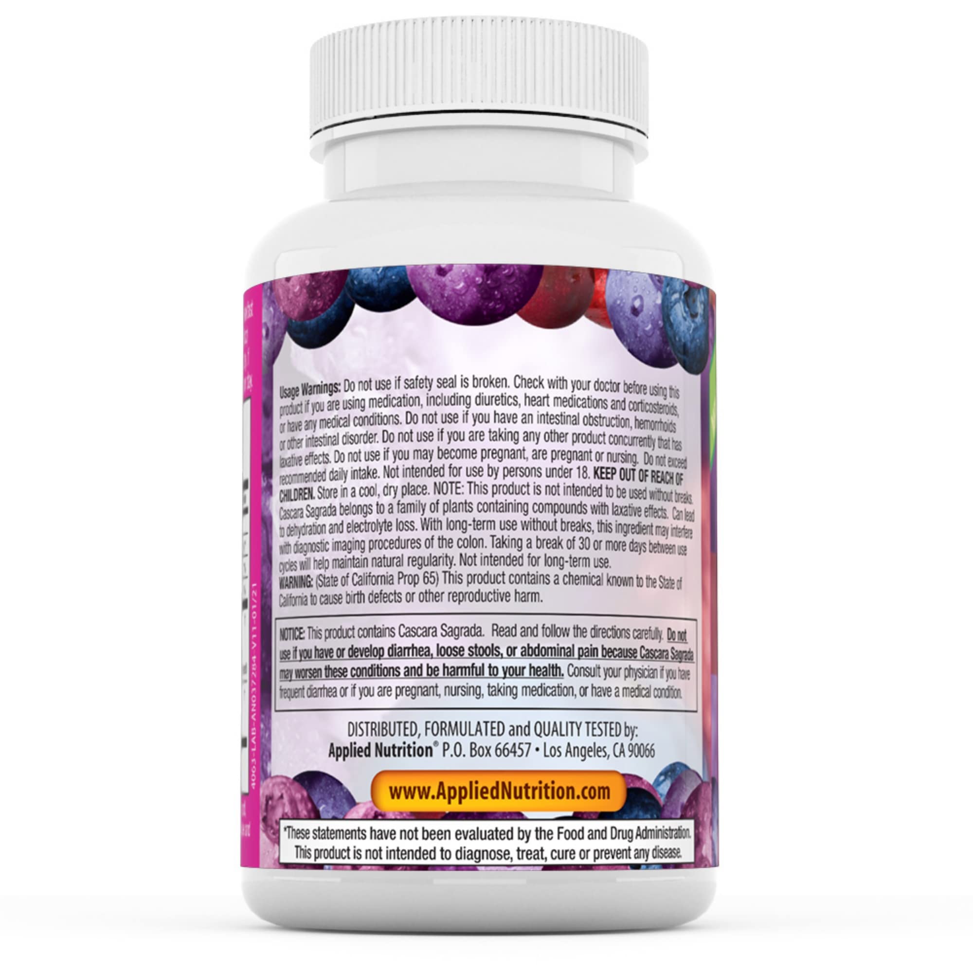 Foto 4 pulgar | Suplemento Applied Nutrition Acai Berry Cleanse Para 14 Días, 56 Cápsulas - Venta Internacional.