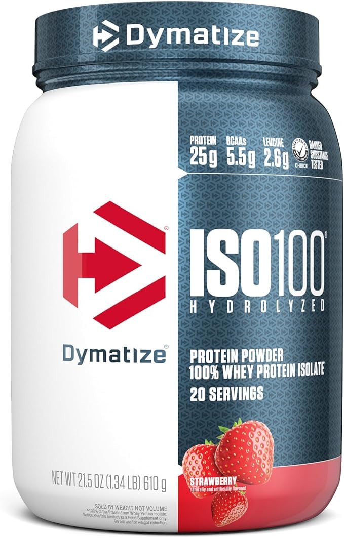 Foto 2 pulgar | Proteína De Suero En Polvo Dymatize Iso100 Fresa, 20 Porciones - Venta Internacional.