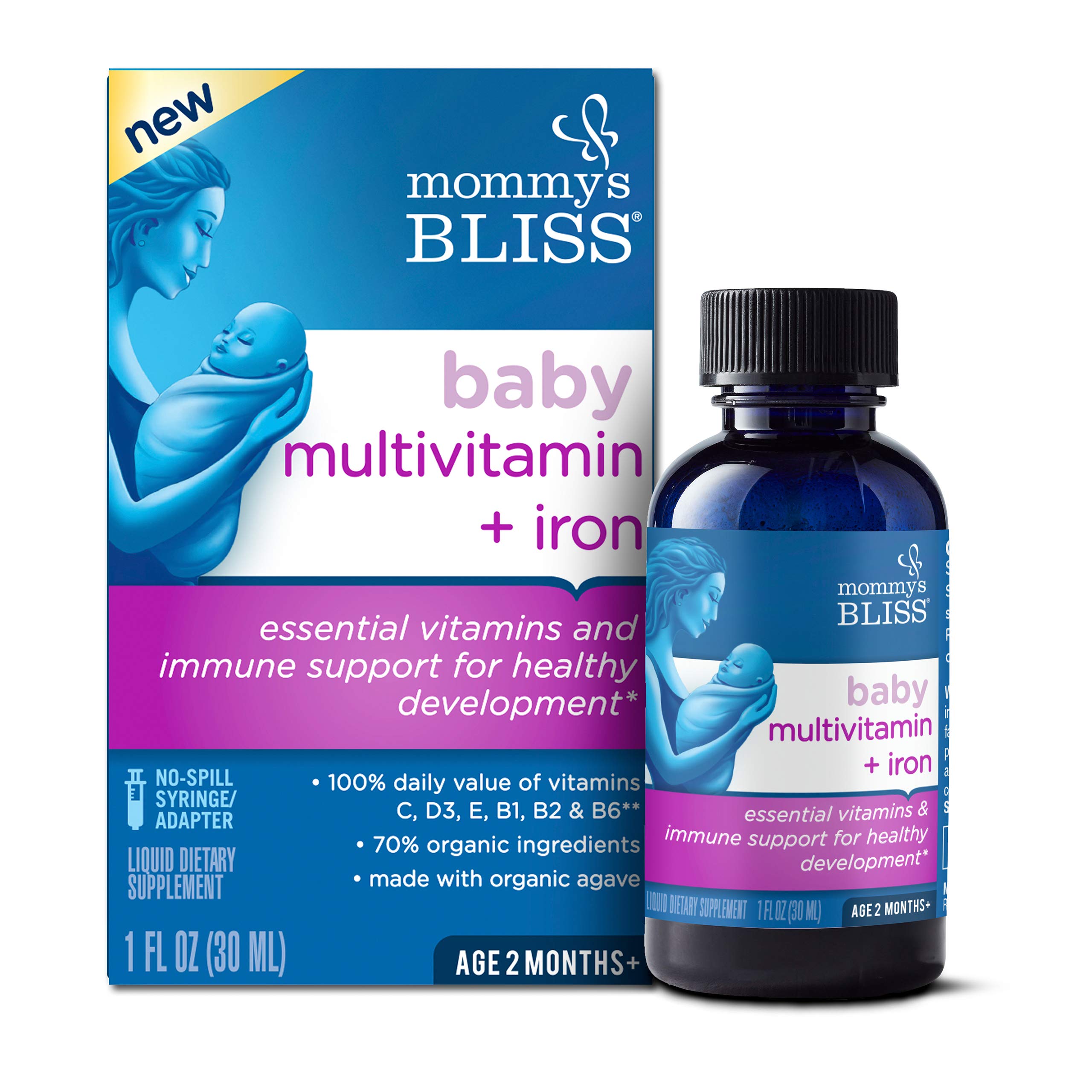 Foto 2 pulgar | Multivitamínico Para Bebés Mommy's Bliss Con Hierro, 30 Ml, A Partir De 2 Meses - Venta Internacional.