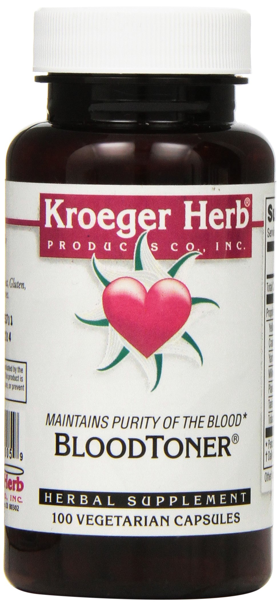 Foto 2 pulgar | Suplemento Kroeger Herb Blood Toner Vegetariano 100 Cápsulas - Venta Internacional.