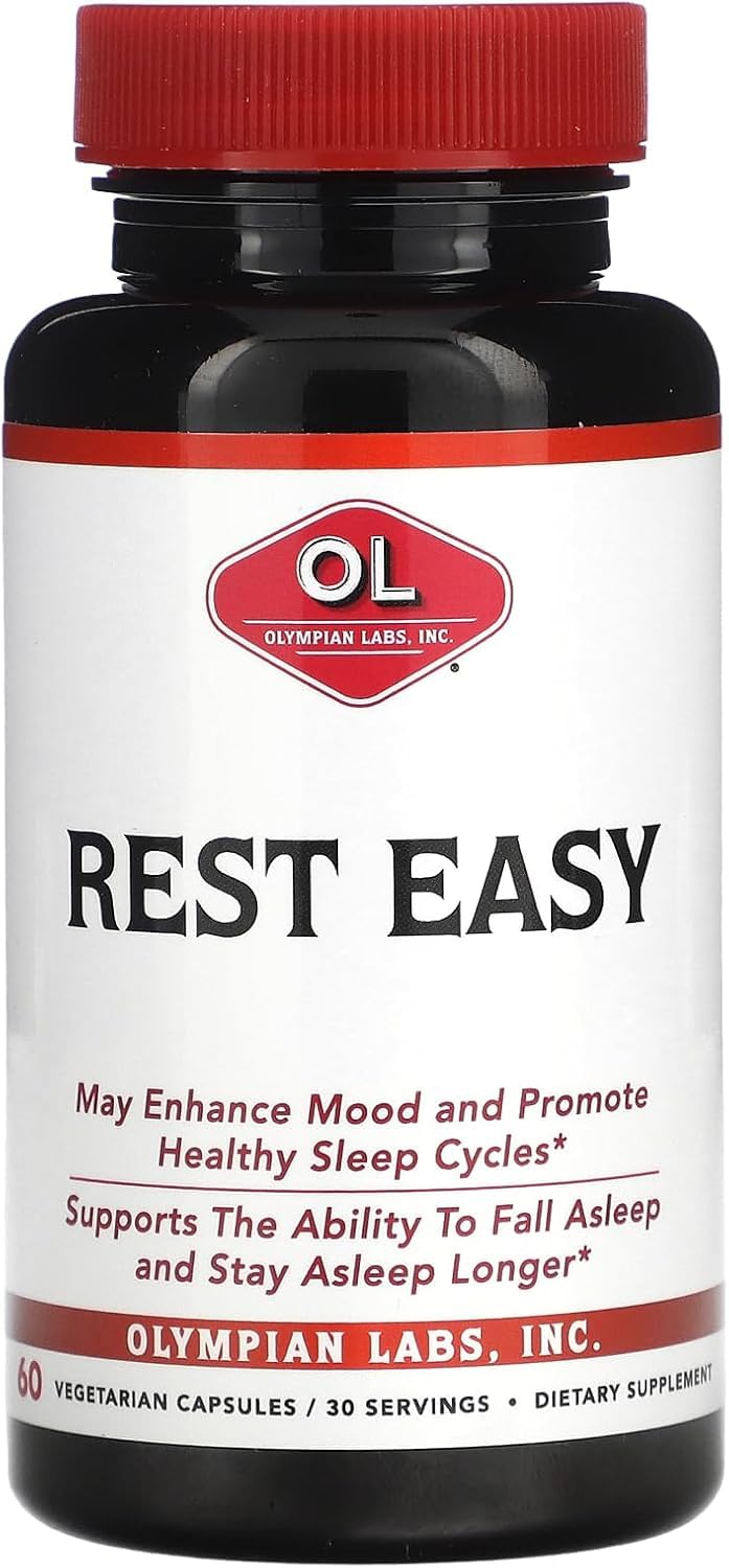 Foto 1 | Suplemento De Melatonina Rest Easy De Olympian Labs, 60 Cápsulas - Venta Internacional.