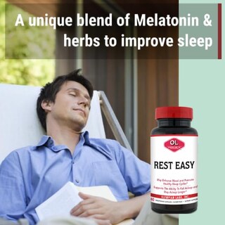 Foto 4 | Suplemento De Melatonina Rest Easy De Olympian Labs, 60 Cápsulas - Venta Internacional.