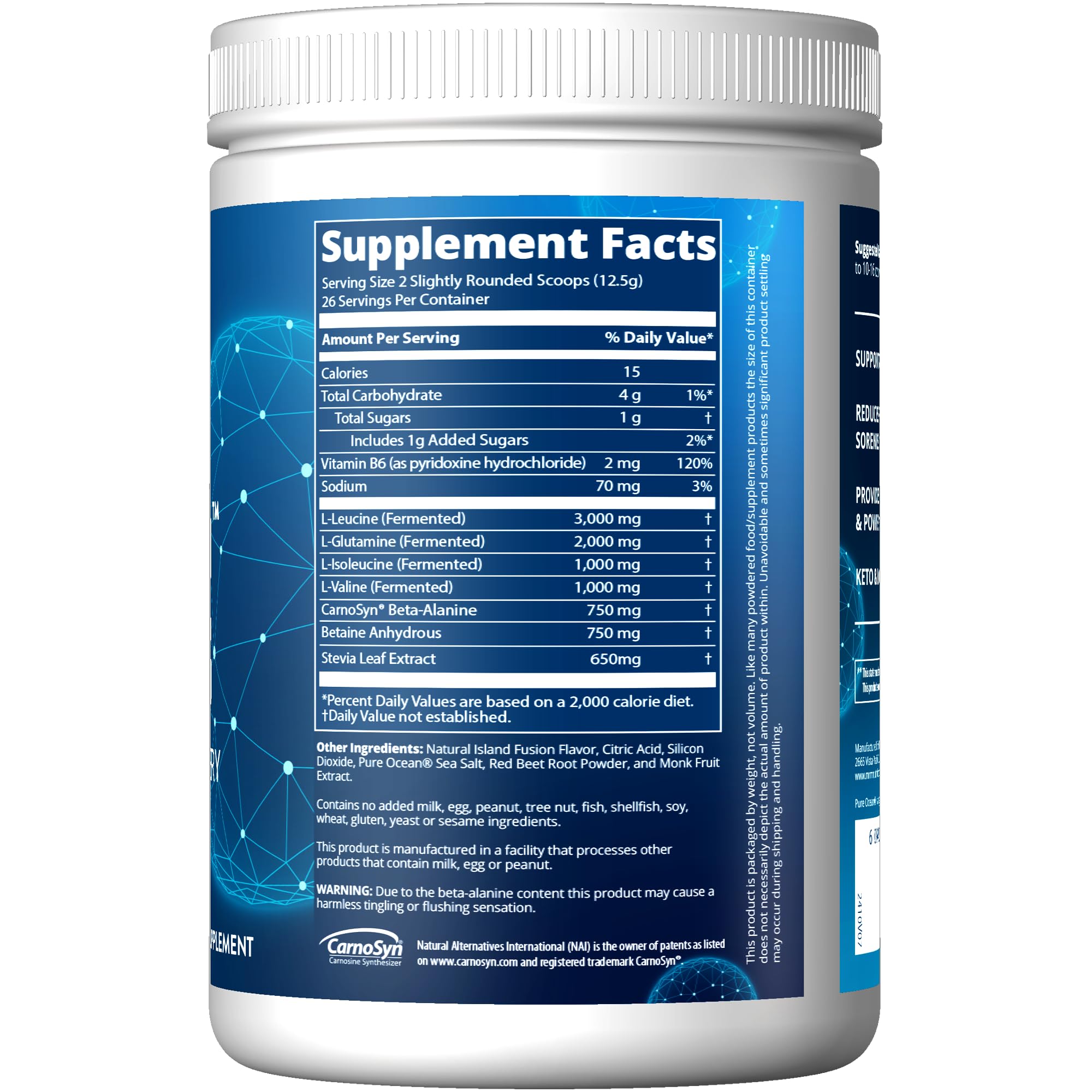 Foto 3 pulgar | Suplemento Mrm Nutrition Reload Bcaa+g Para Después Del Entrenamiento, 26 Porciones - Venta Internacional.