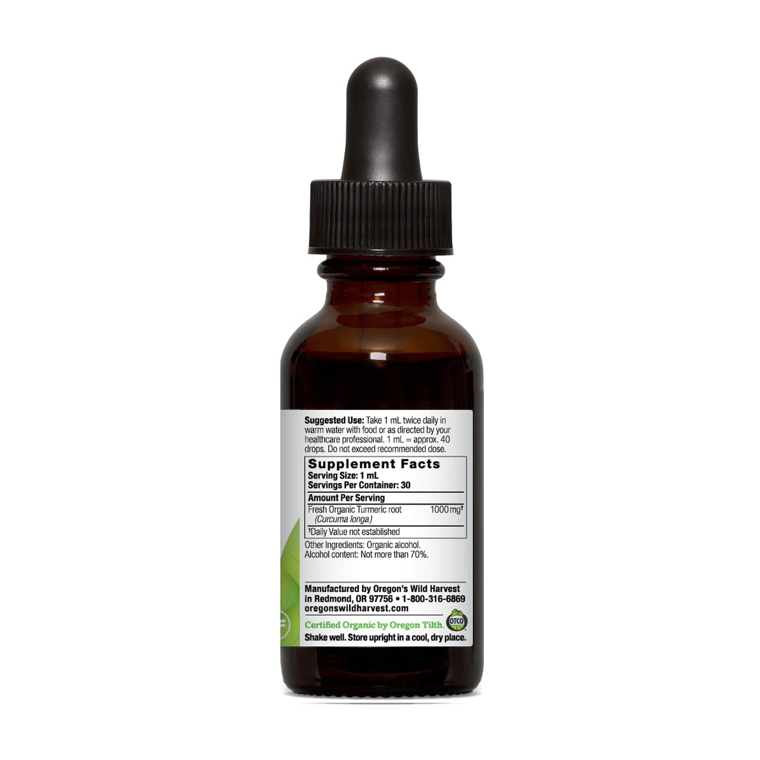 Foto 3 pulgar | Suplemento De Cúrcuma Fresca De Cosecha Silvestre De Oregón, 30 Ml, 1:1 - Venta Internacional.