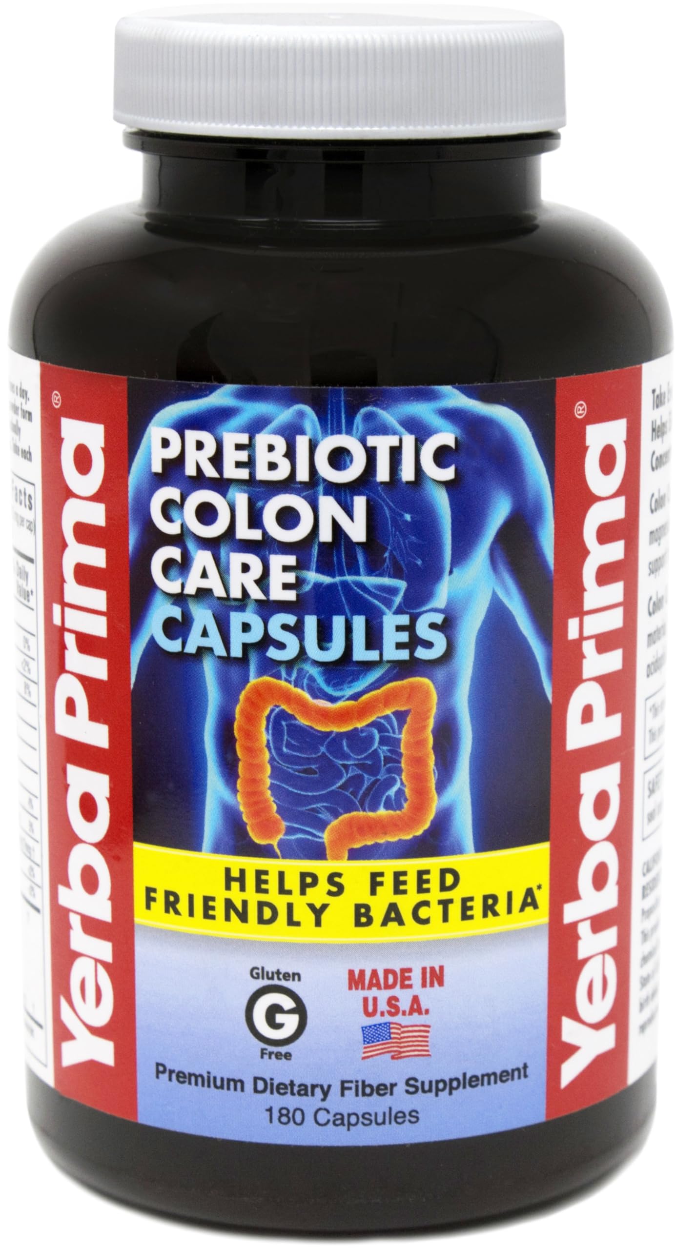 Foto 2 pulgar | Prebiotics Yerba Prima Colon Care Fiber 180 Cápsulas - Venta Internacional