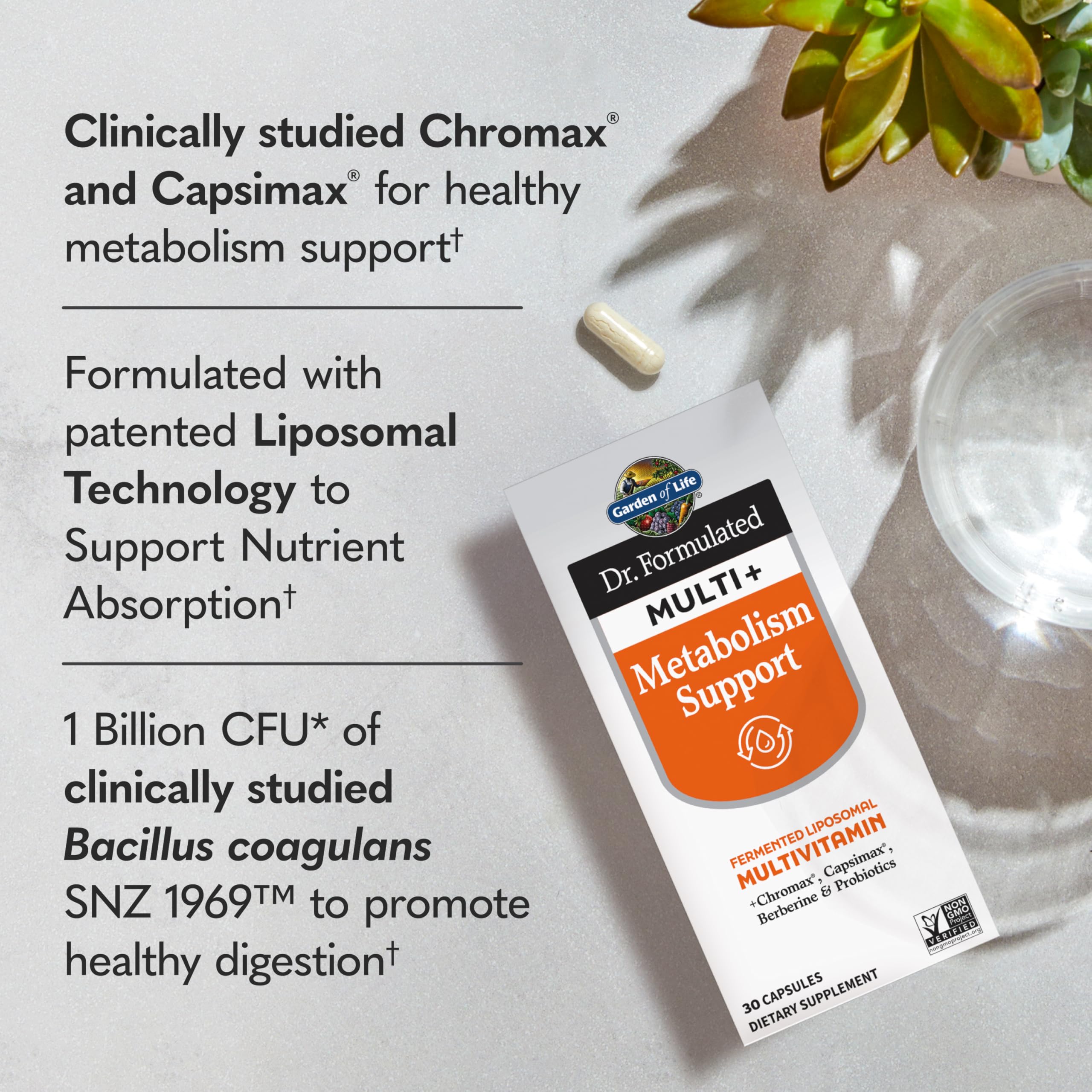 Foto 3 pulgar | Suplemento Garden Of Life Formulado Por Dr. Multi+ Metabolism - Venta Internacional.