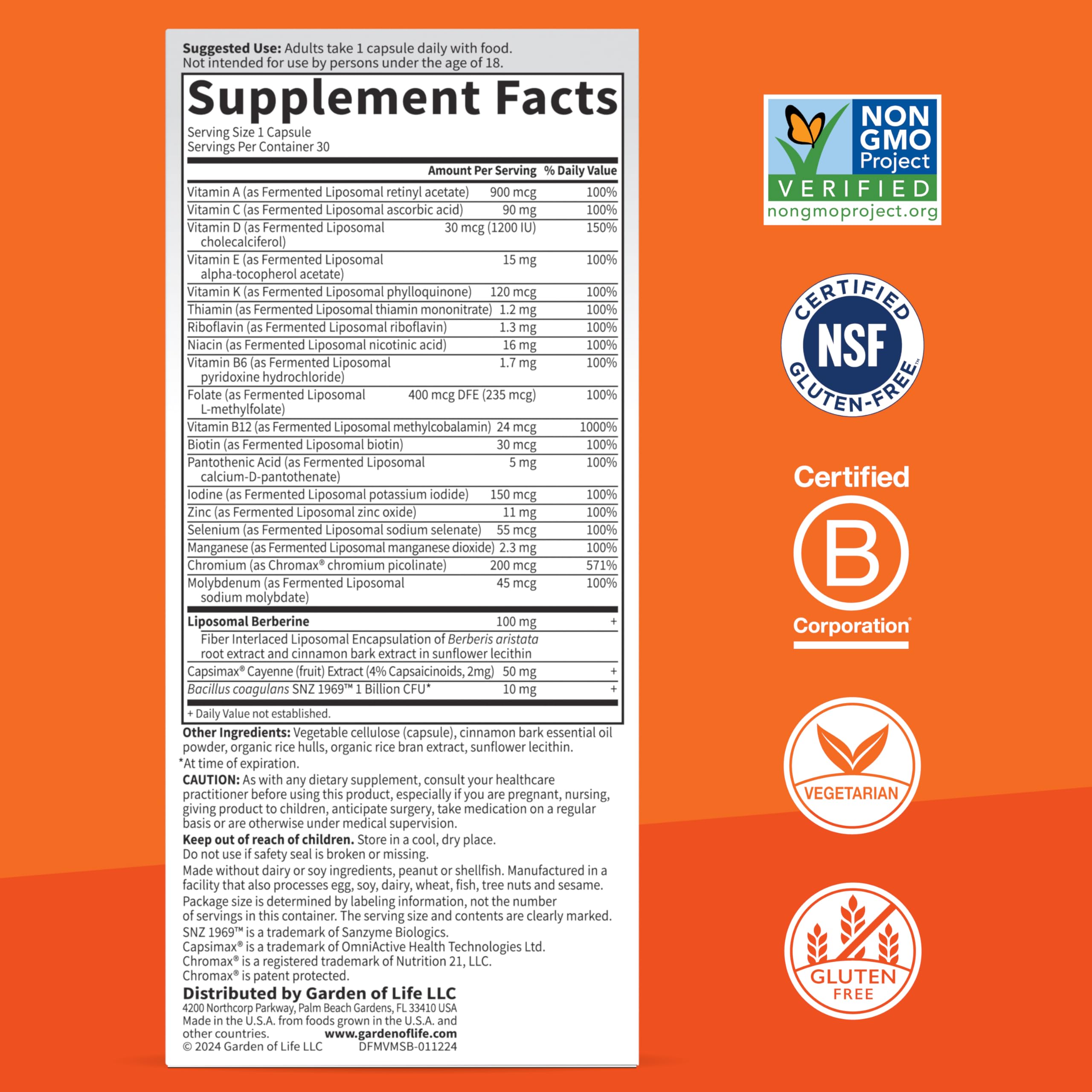 Foto 6 pulgar | Suplemento Garden Of Life Formulado Por Dr. Multi+ Metabolism - Venta Internacional.