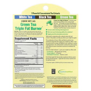 Foto 2 | Suplemento Applied Nutrition, Té Verde, Triple Quemador De Grasa, 30 Cápsulas Blandas - Venta Internacional.