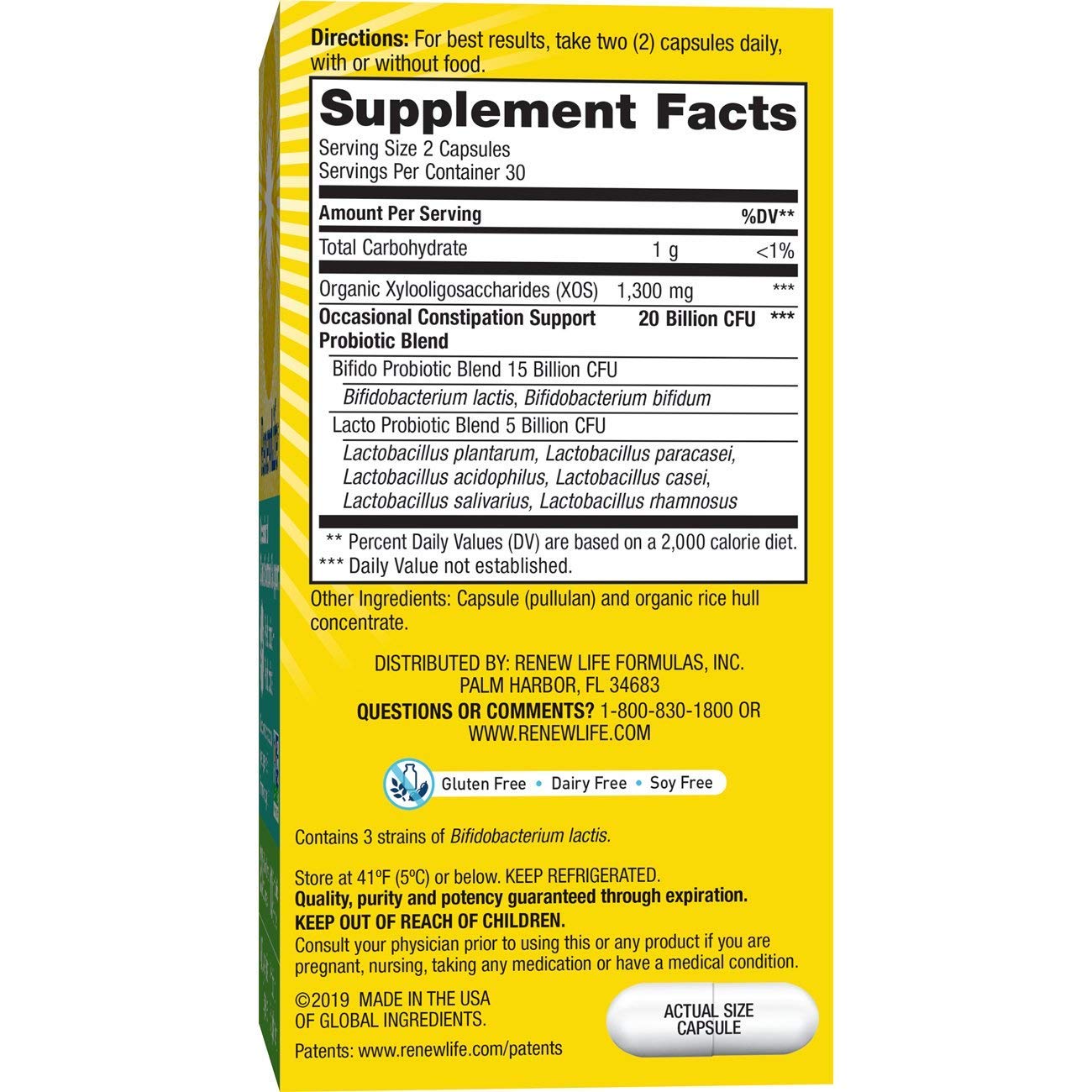 Foto 3 pulgar | Suplemento Renew Life Return To Regular Probiotic 60 Tabletas - Venta Internacional.
