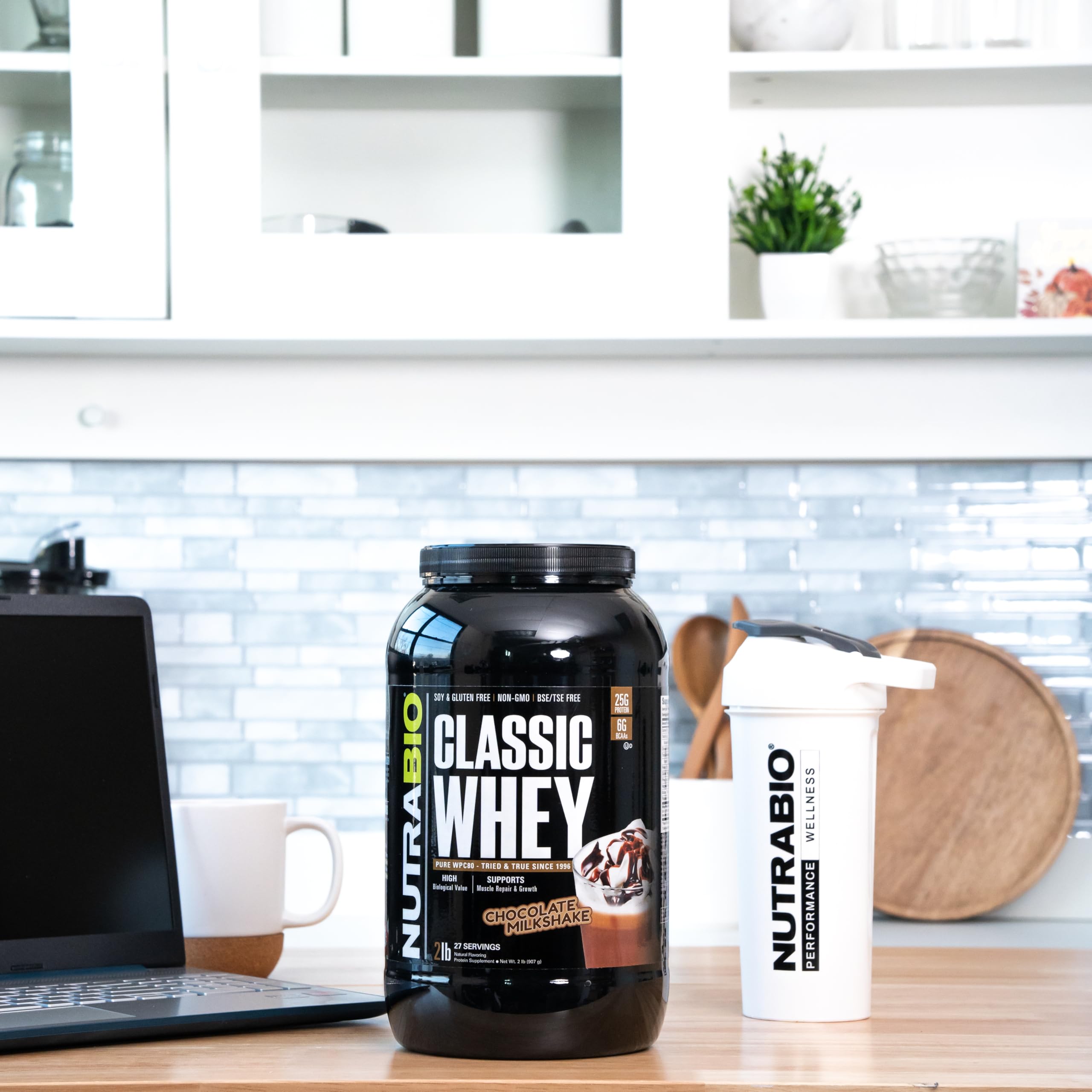 Foto 3 | Proteína En Polvo Nutrabio Classic Whey Chocolate 907 G - Venta Internacional.