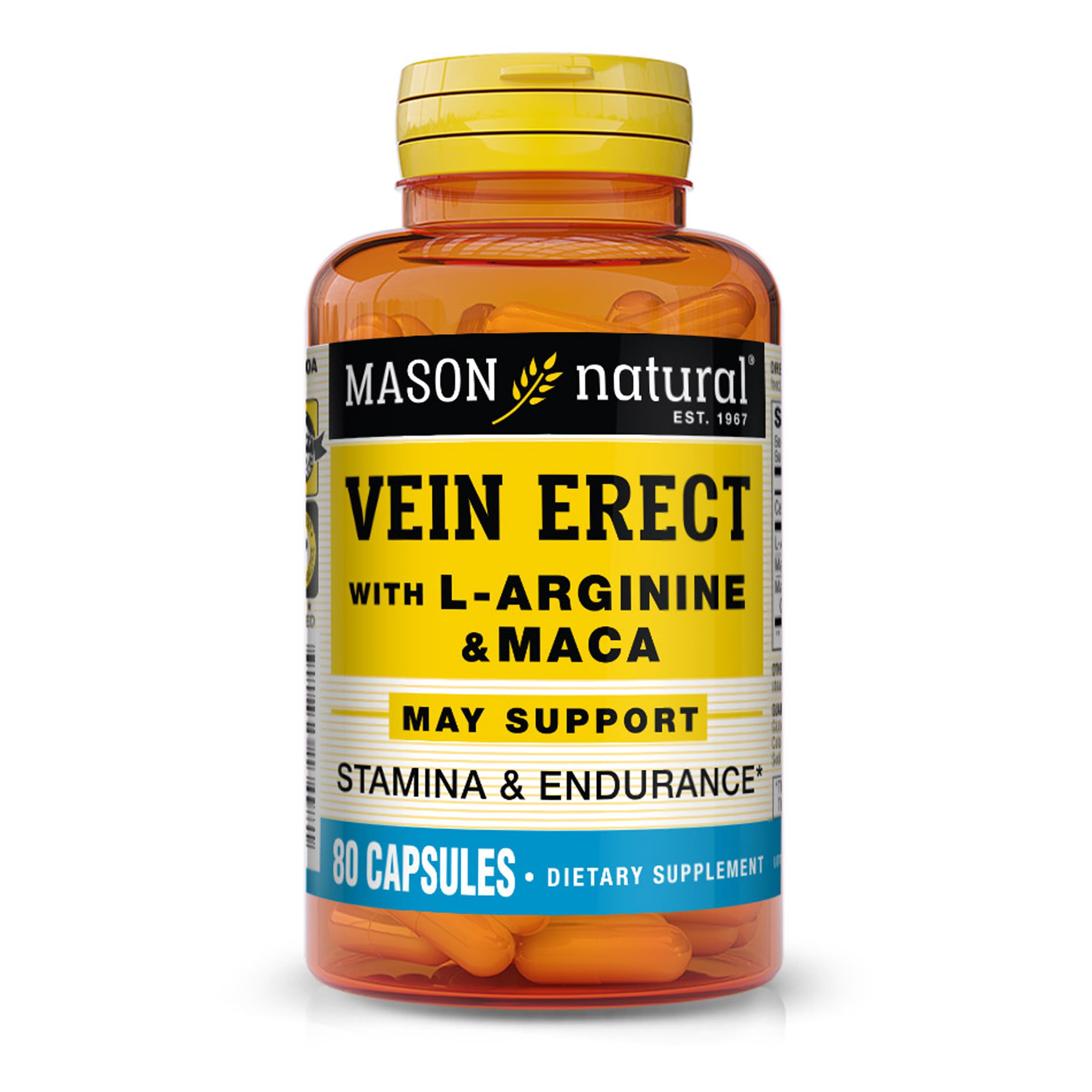 Foto 1 | Suplemento Mason Natural Vein Erect Sexual & Vascular 80 Cápsulas - Venta Internacional.