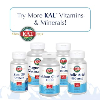 Foto 6 | Suplemento Kal Cal/mag/zinc 1000 Mg de Calcio 400 Mg de Magnesio - Venta Internacional
