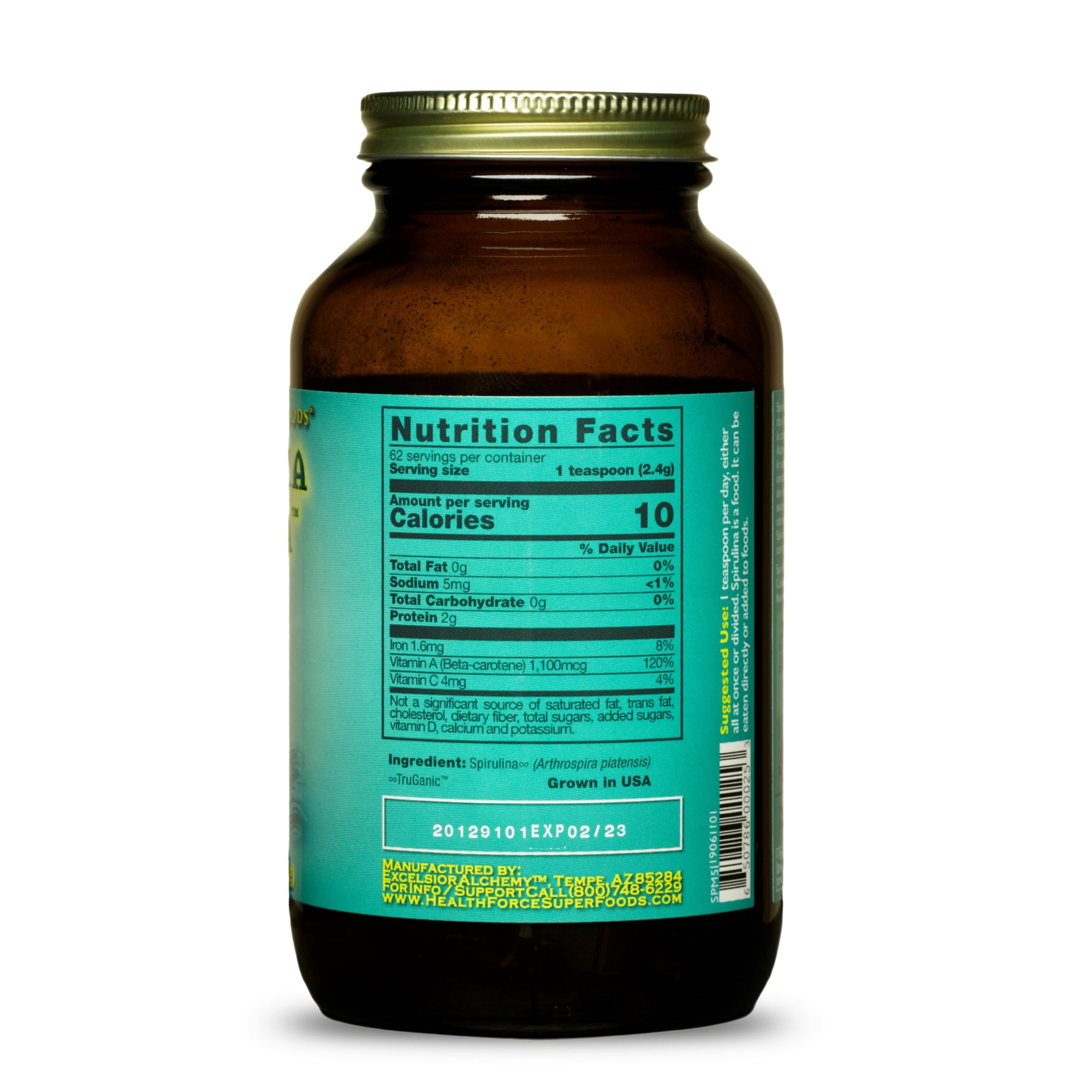 Foto 2 | Suplemento Healthforce Superfoods Con Espirulina Y Maná, 150 Cápsulas - Venta Internacional.