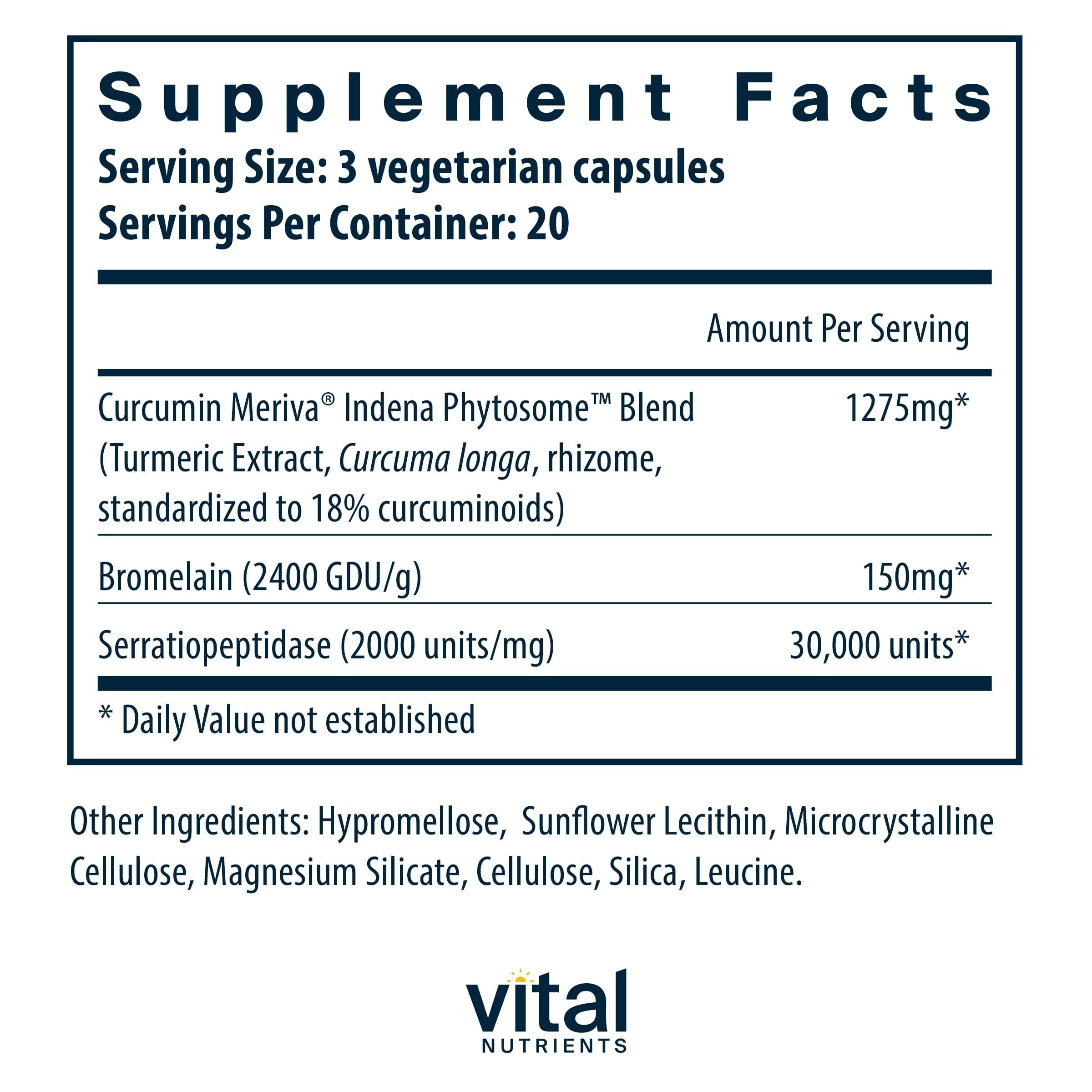 Foto 3 pulgar | Suplementos De Curcumina Vital Nutrients Fito-curcumina 60 Cápsulas - Venta Internacional.