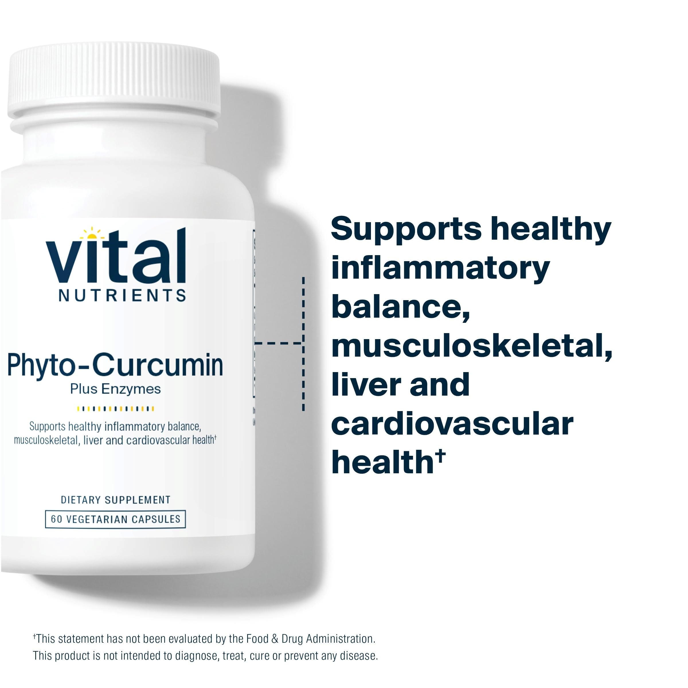 Foto 4 pulgar | Suplementos De Curcumina Vital Nutrients Fito-curcumina 60 Cápsulas - Venta Internacional.