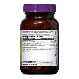 Foto 2 | Suplemento Orgon's Wild Harvest Gymnema Vegan 60 Cápsulas - Venta Internacional.