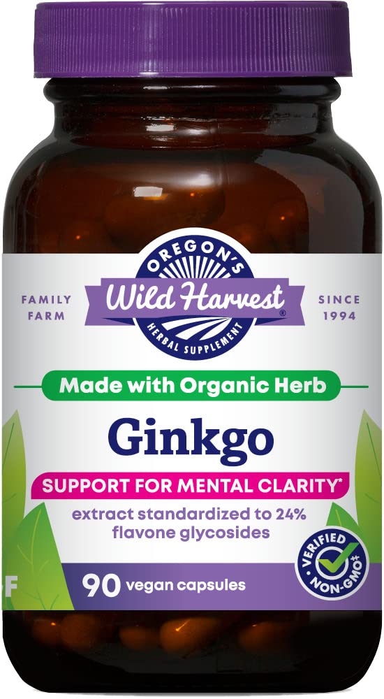 Foto 2 pulgar | Cápsulas De Ginkgo Supplement De Oregon Wild Harvest, 90 Unidades - Venta Internacional.