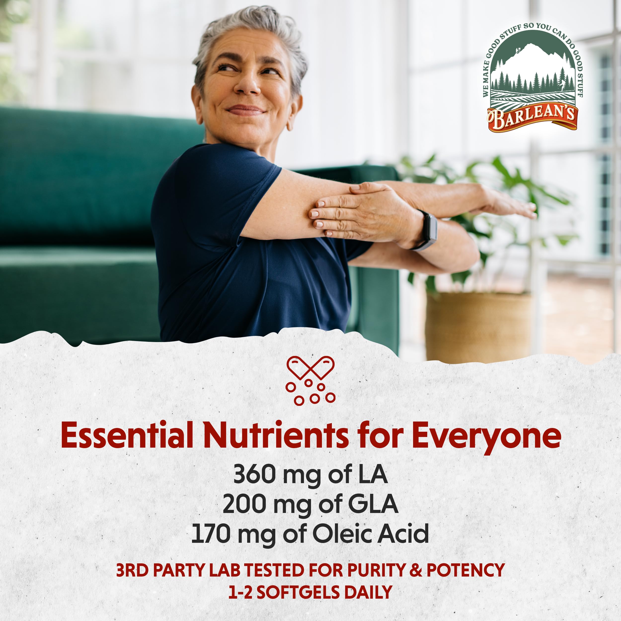 Foto 5 | Suplemento En Cápsulas De Aceite De Borraja De Barlean, 1000 Mg, 60 Unidades - Venta Internacional.