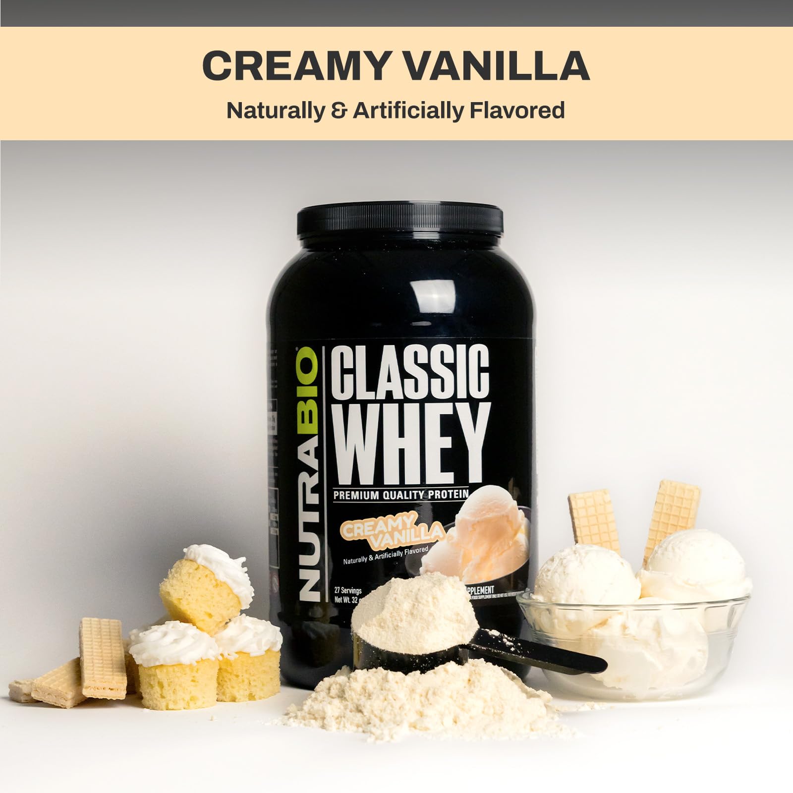 Foto 4 pulgar | Proteína Nutrabio Classic Whey Vainilla Cremosa 907 g - Venta Internacional