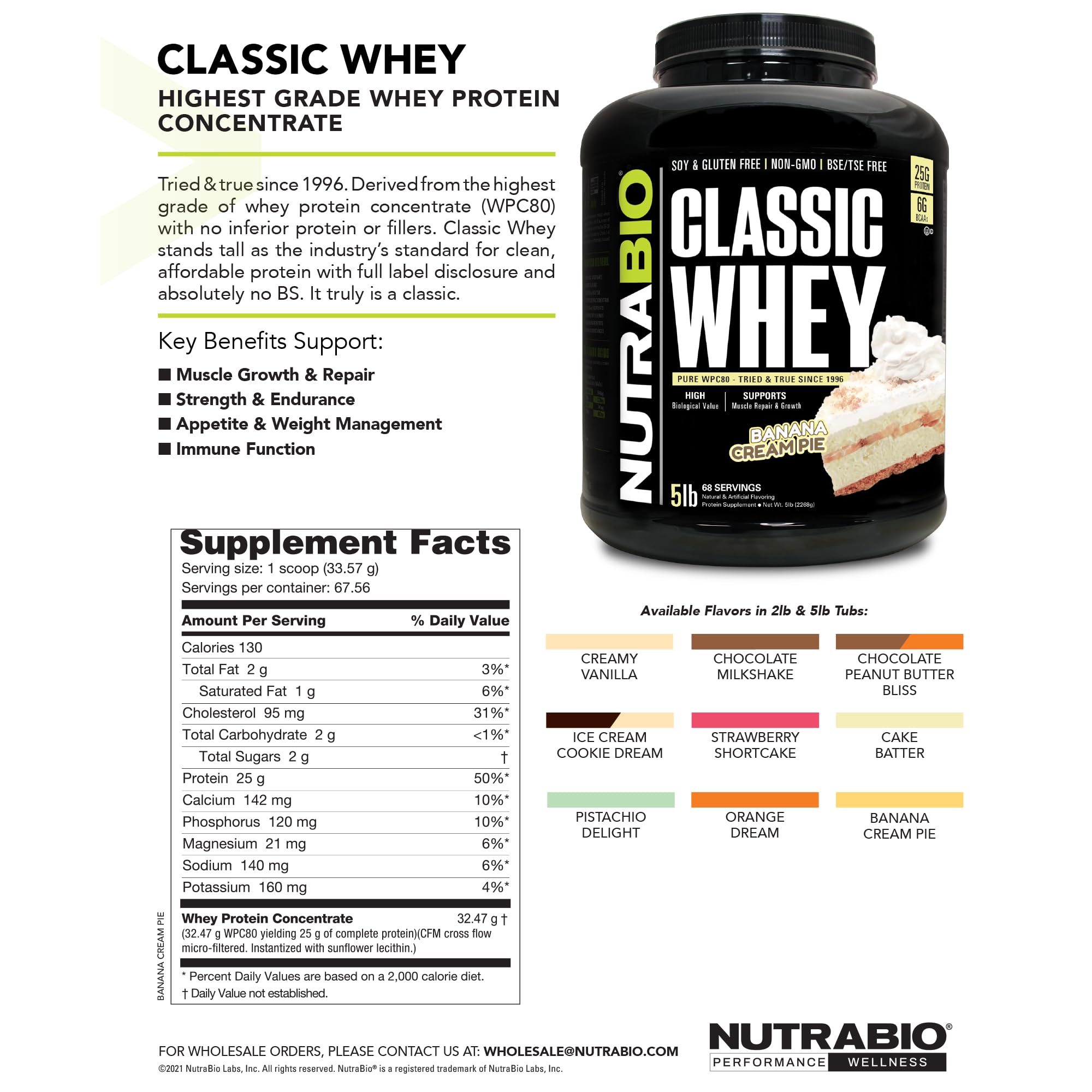 Foto 8 pulgar | Proteína Nutrabio Classic Whey Vainilla Cremosa 907 g - Venta Internacional