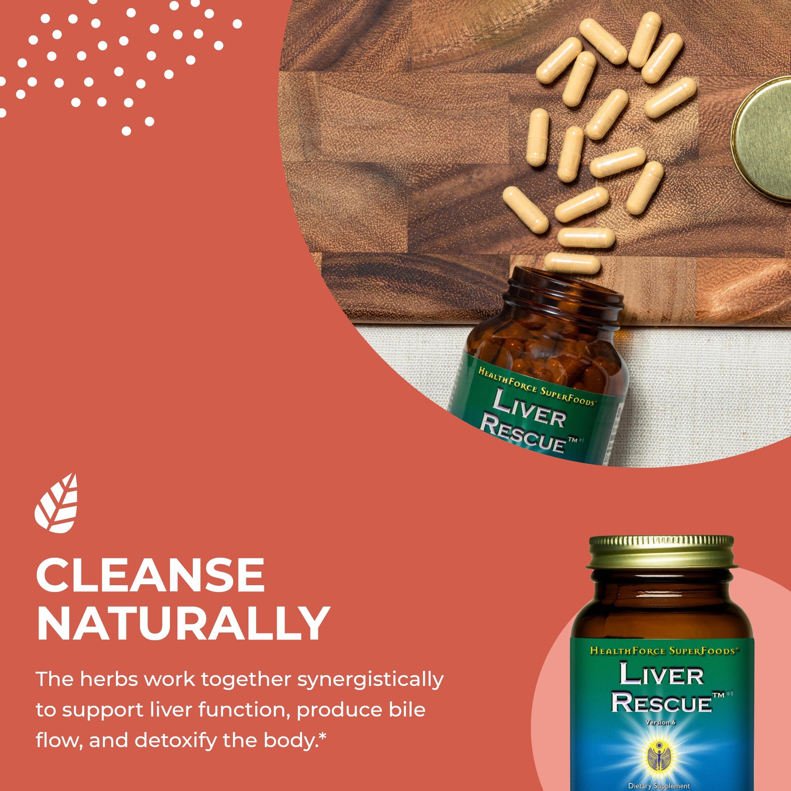 Foto 5 pulgar | Suplemento Healthforce Superfoods Liver Rescue 60 Cápsulas - Venta Internacional.