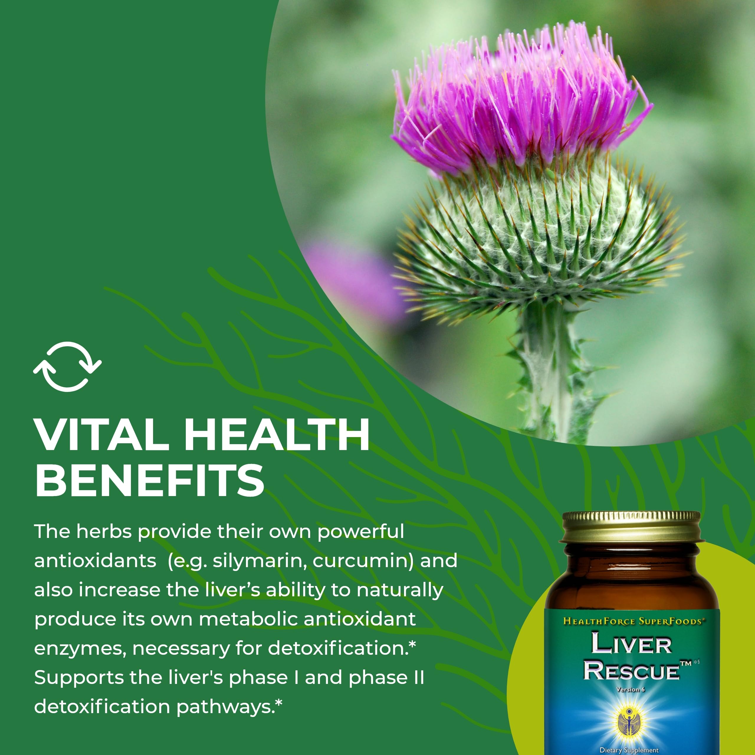 Foto 7 pulgar | Suplemento Healthforce Superfoods Liver Rescue 60 Cápsulas - Venta Internacional.