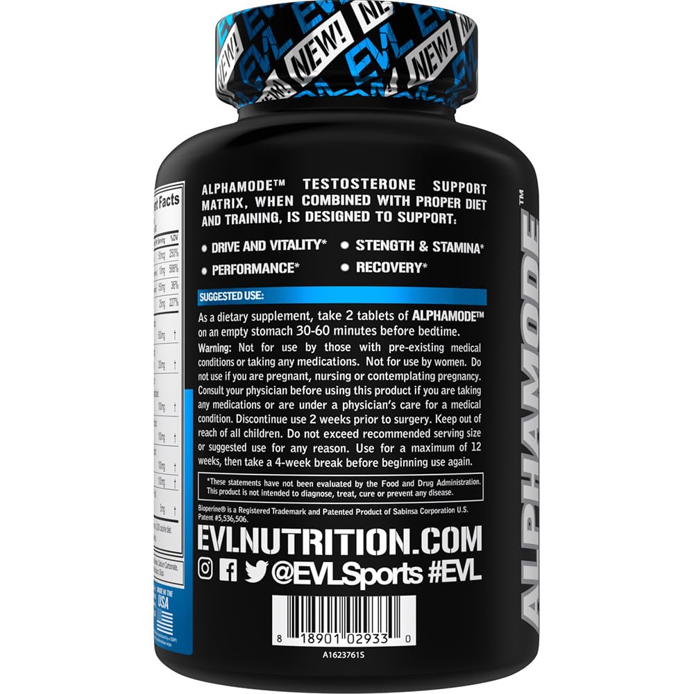 Foto 4 pulgar | Suplemento Evolution Nutrition Alphamode Para Hombres, 30 Porciones - Venta Internacional.