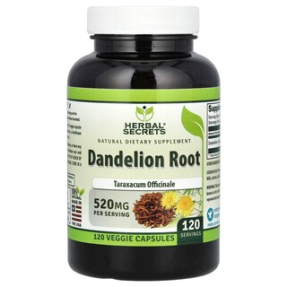 Foto 1 | Suplemento Herbal Secrets De Raíz De Diente De León 520 Mg 120 Cápsulas Vegetarianas - Venta Internacional.