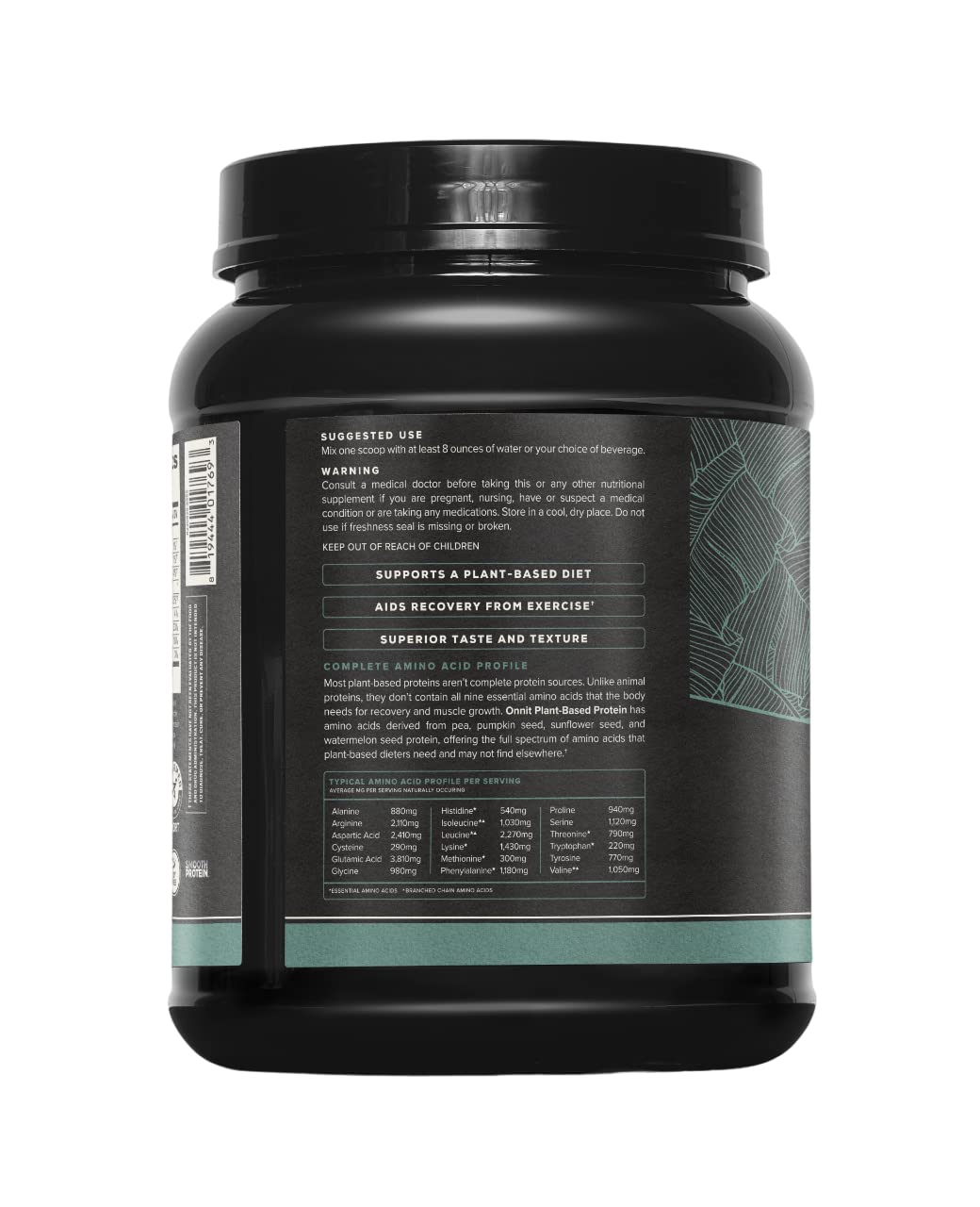 Foto 4 pulgar | Proteína Vegetal En Polvo Onnit Vanilla 620 Ml 20 G/porción - Venta Internacional.