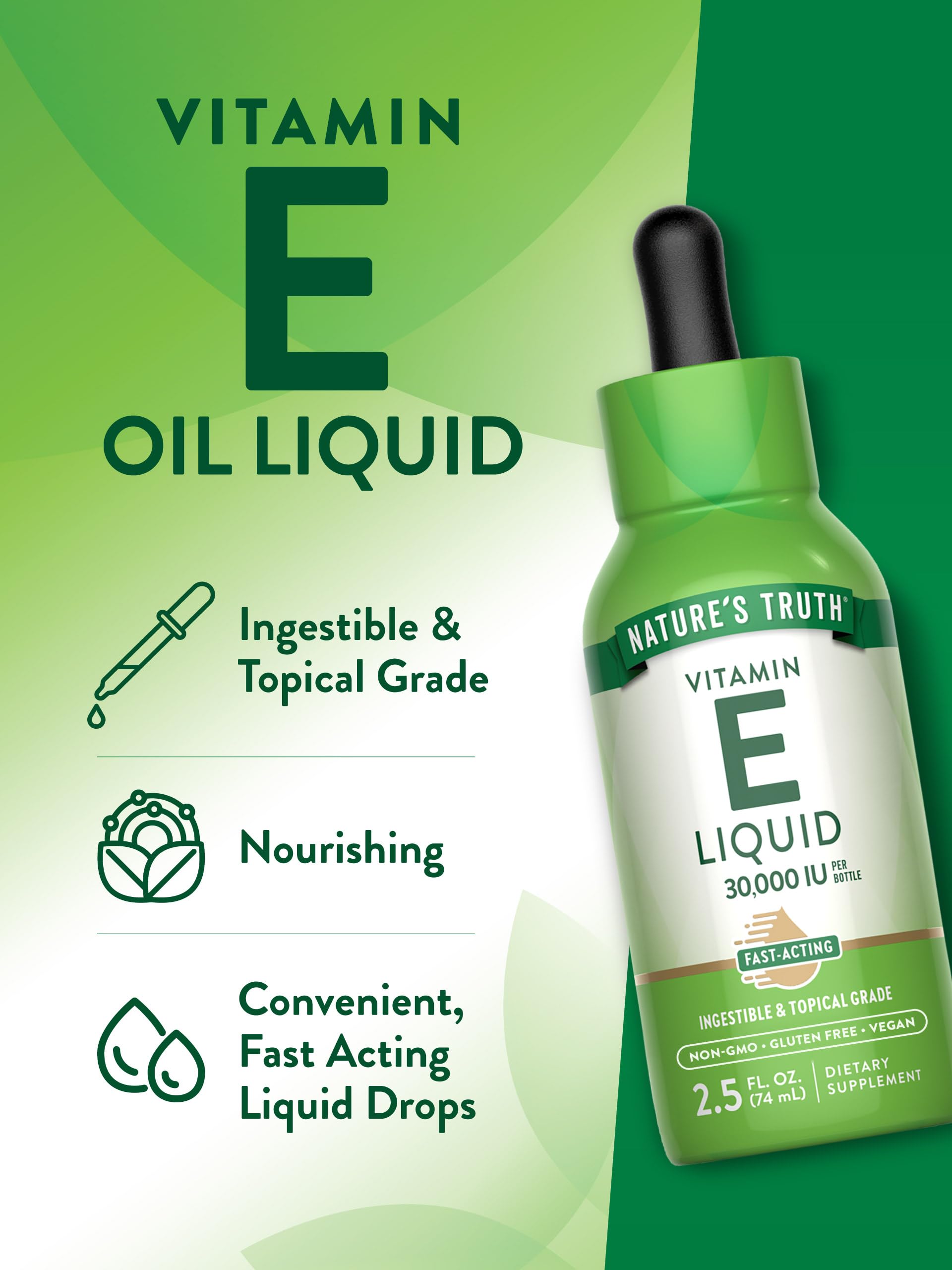 Foto 5 | Suplemento De Aceite De Vitamina E De Nature's Truth, 30 Ml, 30 000 Ui - Venta Internacional.