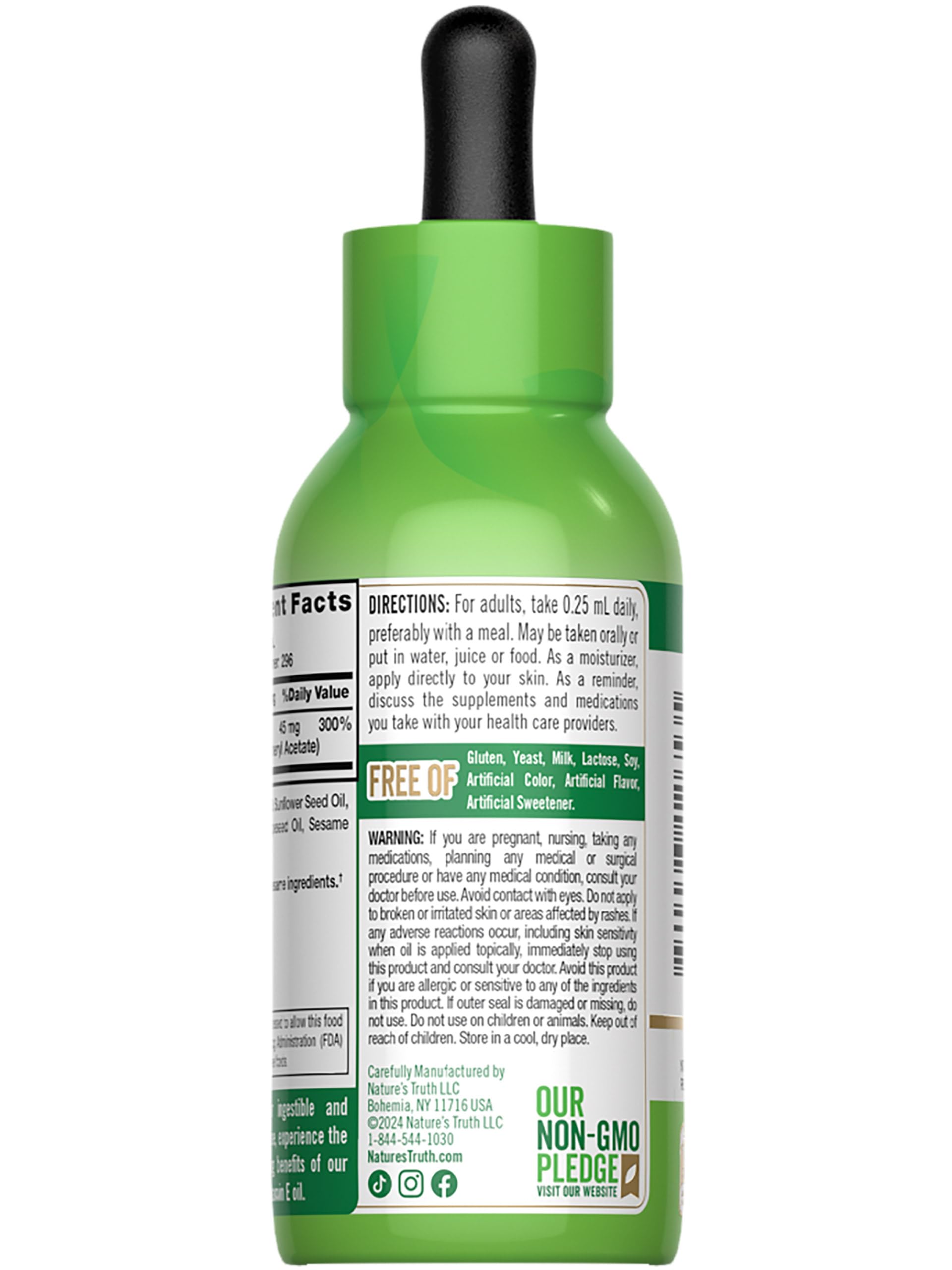 Foto 8 pulgar | Suplemento De Aceite De Vitamina E De Nature's Truth, 30 Ml, 30 000 Ui - Venta Internacional.
