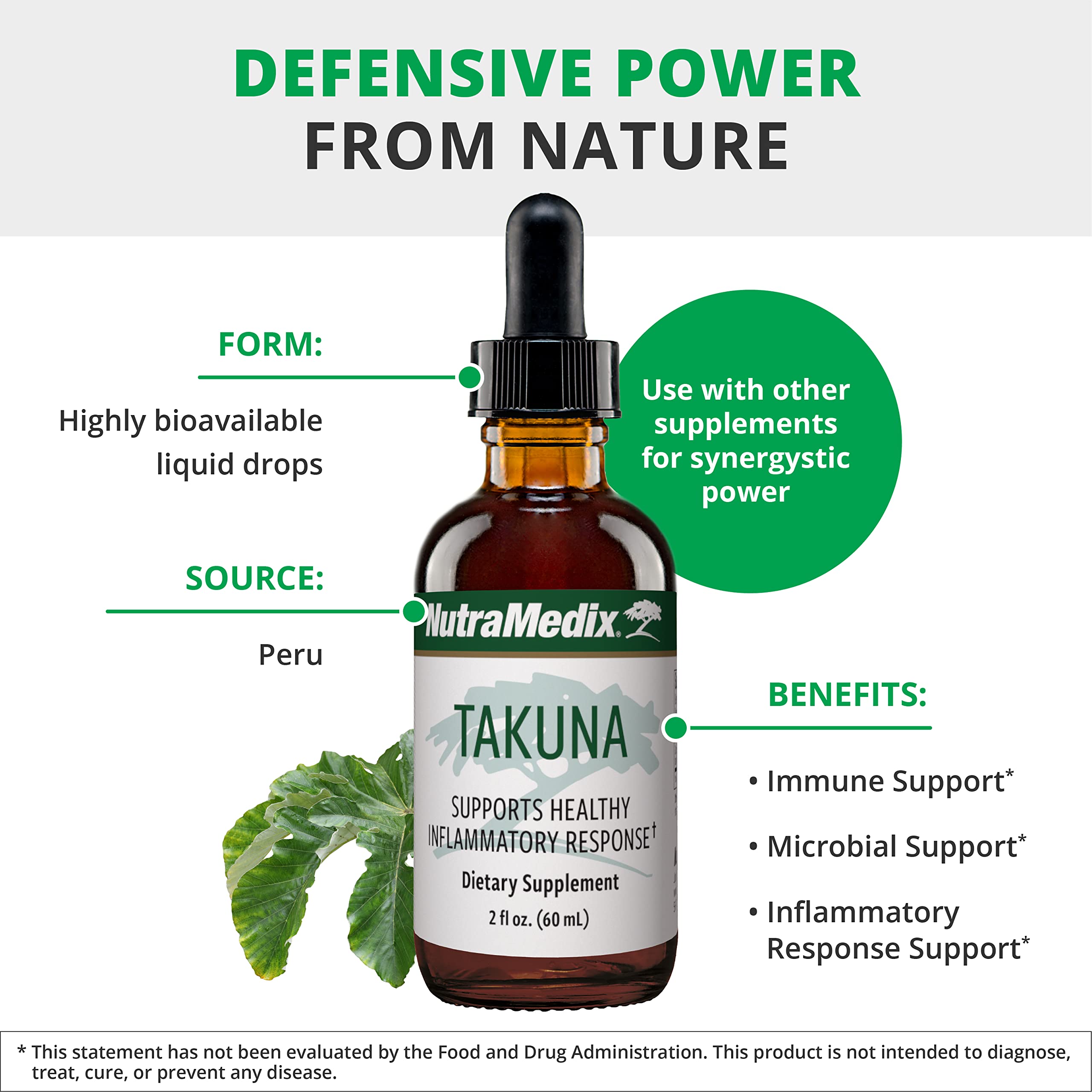 Foto 3 | Suplemento Nutramedix Immune Support Takuna Blanca Bark 30 Ml - Venta Internacional.
