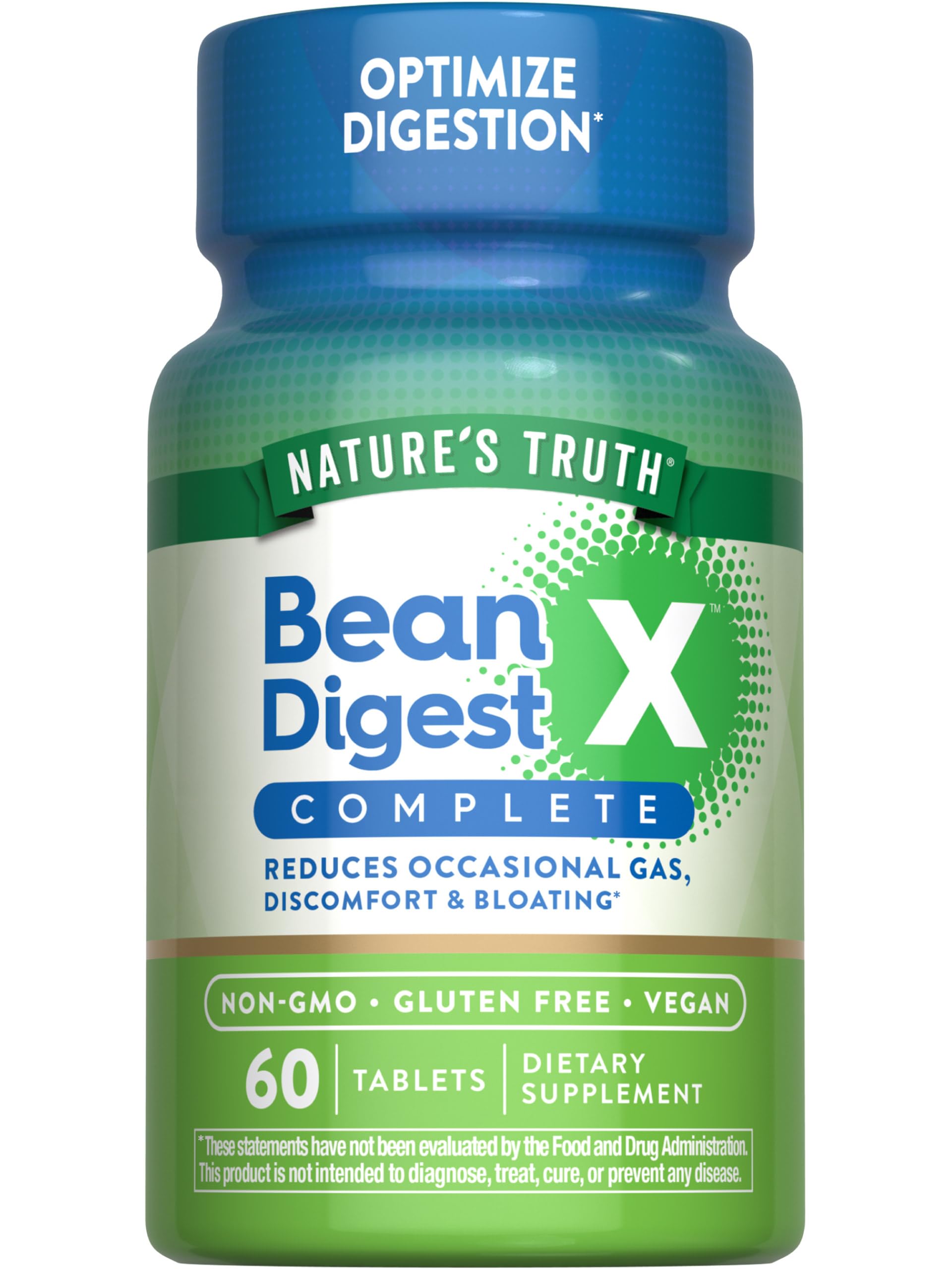Foto 1 | Suplemento Nature's Truth Bean Digest Enzyme 60 Tabletas - Venta Internacional.