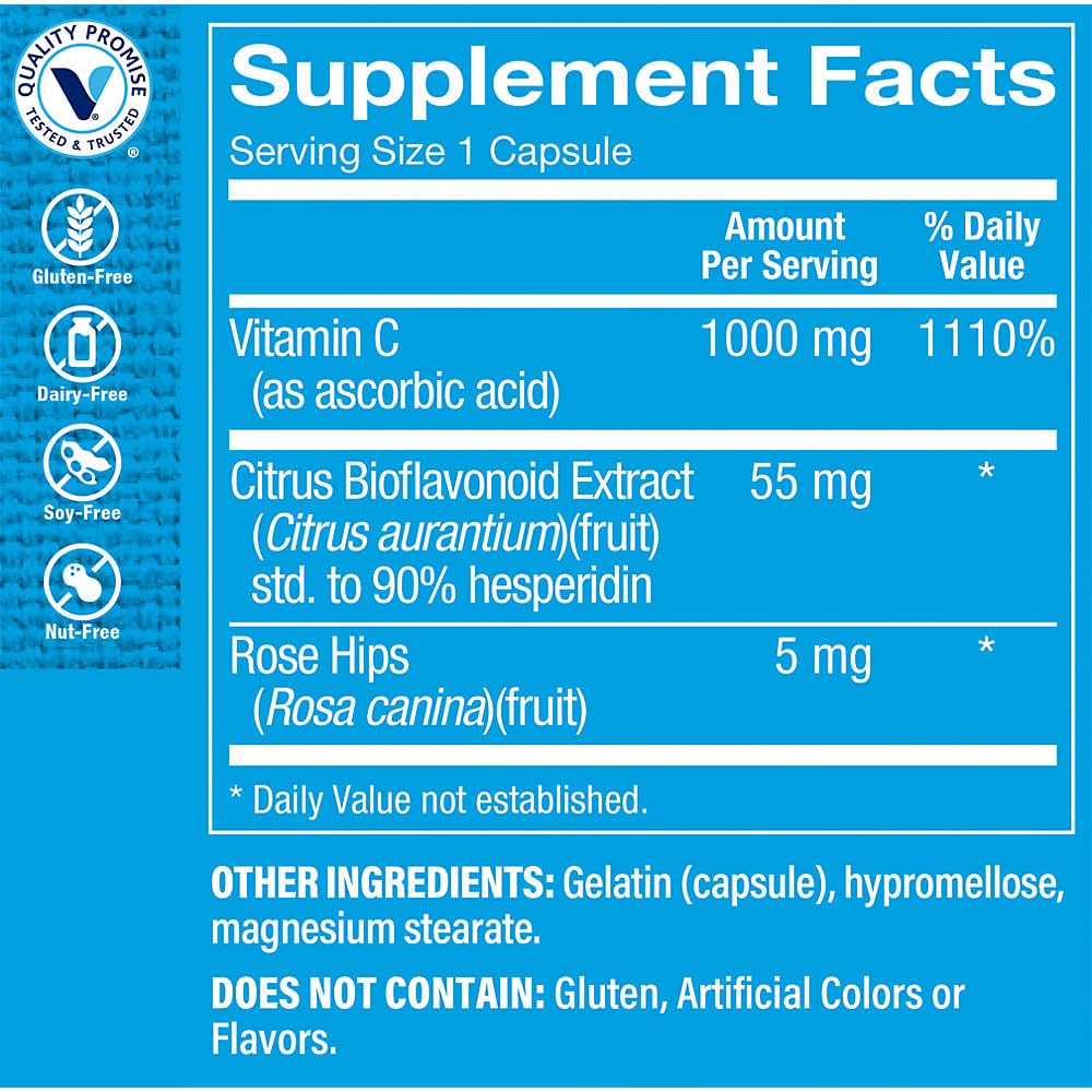 Foto 3 | Complejo De Vitamina C-1000 1000 Mg 100 Cápsulas The Vitamin Shoppe - Venta Internacional.