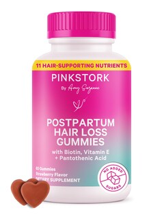 Foto 1 | Gomitas Para La Caída Del Cabello Pink Stork Postpartum Con Biotina Y Vitaminas - Venta Internacional.