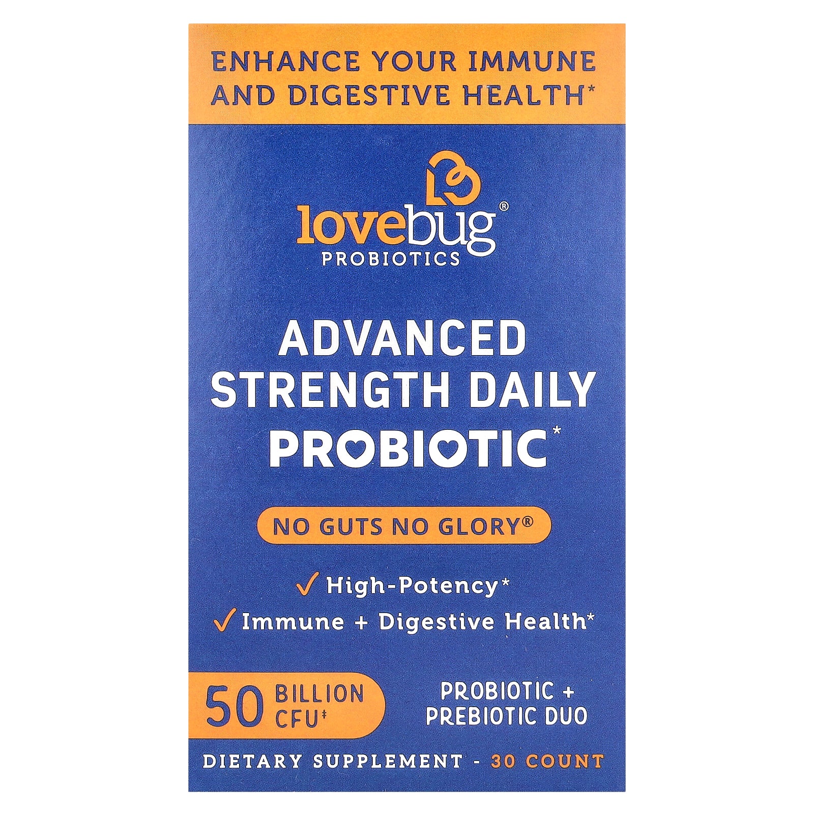 Foto 2 pulgar | Suplemento Lovebug Probiotics Advanced Strength De 50 Mil Millones De Cfu - Venta Internacional.