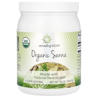 Foto 1 | Suplemento Amazing India Organic Senna 454 G (16 Oz) - Venta Internacional.