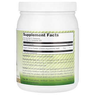 Foto 2 | Suplemento Amazing India Organic Senna 454 G (16 Oz) - Venta Internacional.