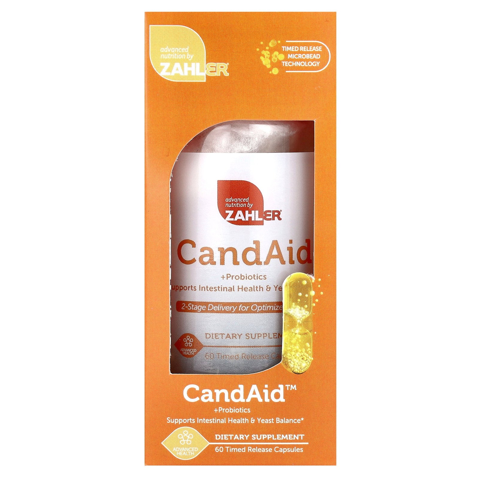 Foto 2 pulgar | Suplemento Zahler Candaid + Probiotics 60 Cápsulas De Liberación Prolongada - Venta Internacional.