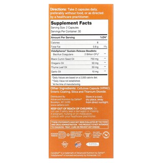 Foto 2 | Suplemento Zahler Candaid + Probiotics 60 Cápsulas De Liberación Prolongada - Venta Internacional.