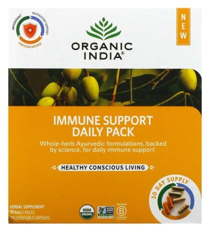 Foto 4 pulgar | Suplementos Organic India Organic Inmune Support 30x6 Ct - Venta Internacional.