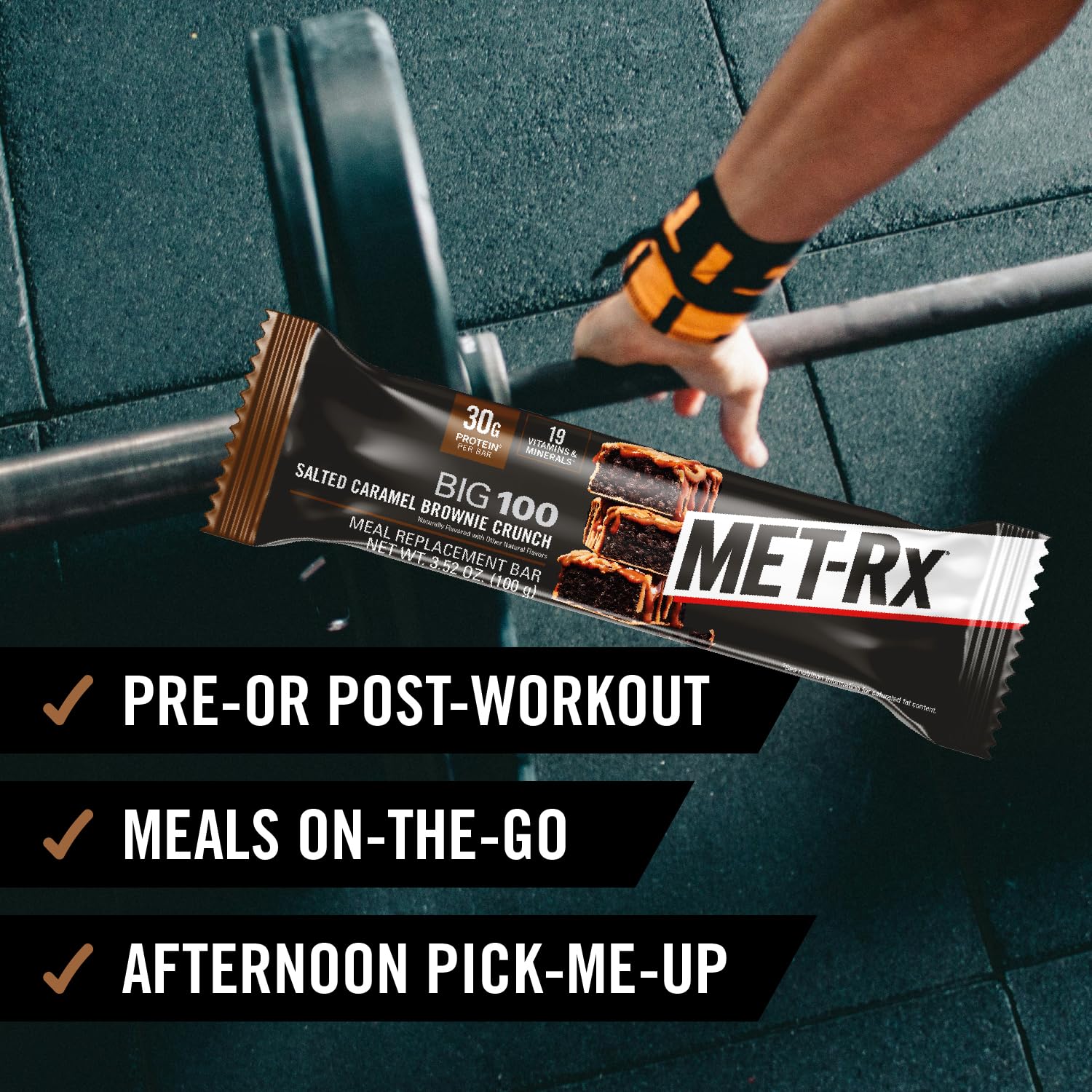 Foto 5 pulgar | Protein Bar Met-rx Big 100 Brownie Con Caramelo Salado, 9 X 100 G - Venta Internacional.