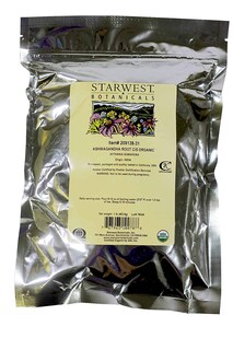 Foto 1 | Raíz De Ashwagandha Orgánica Cortada Y Tamizada 454 G - Starwest - Venta Internacional.