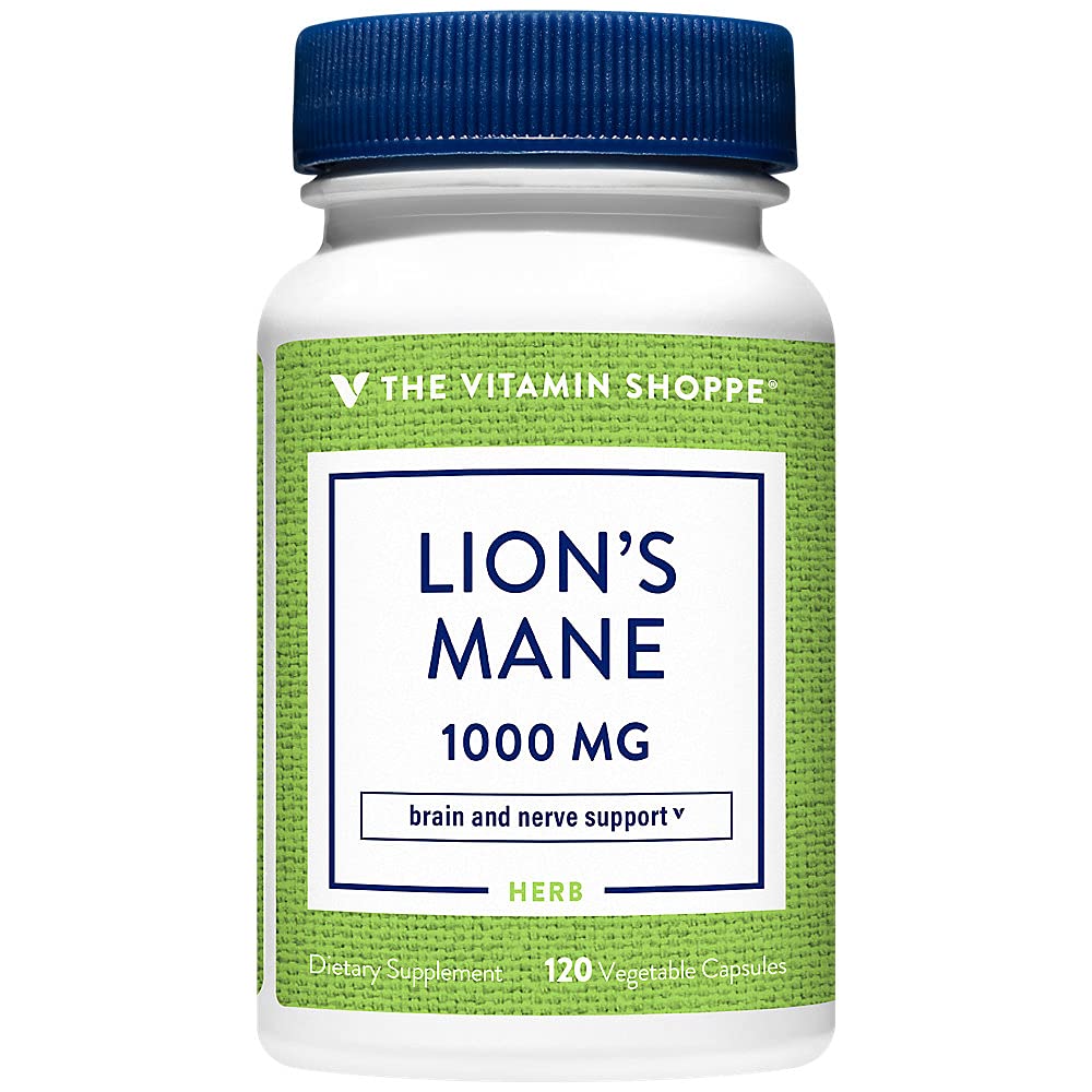 Foto 2 pulgar | Suplemento The Vitamin Shoppe Lion's Mane 1000 Mg 120 Cápsulas - Venta Internacional.